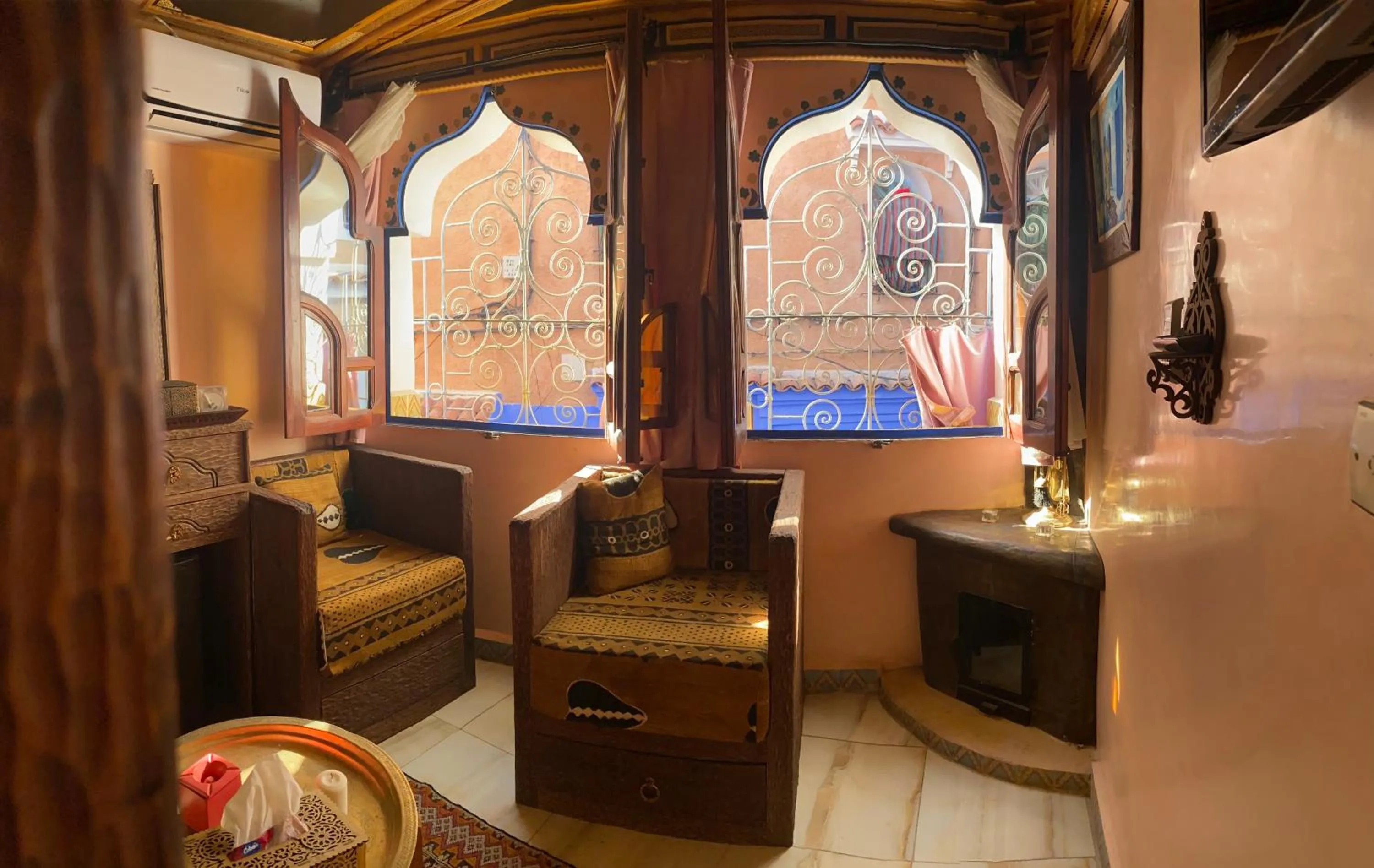 Living room in Riad Azurite