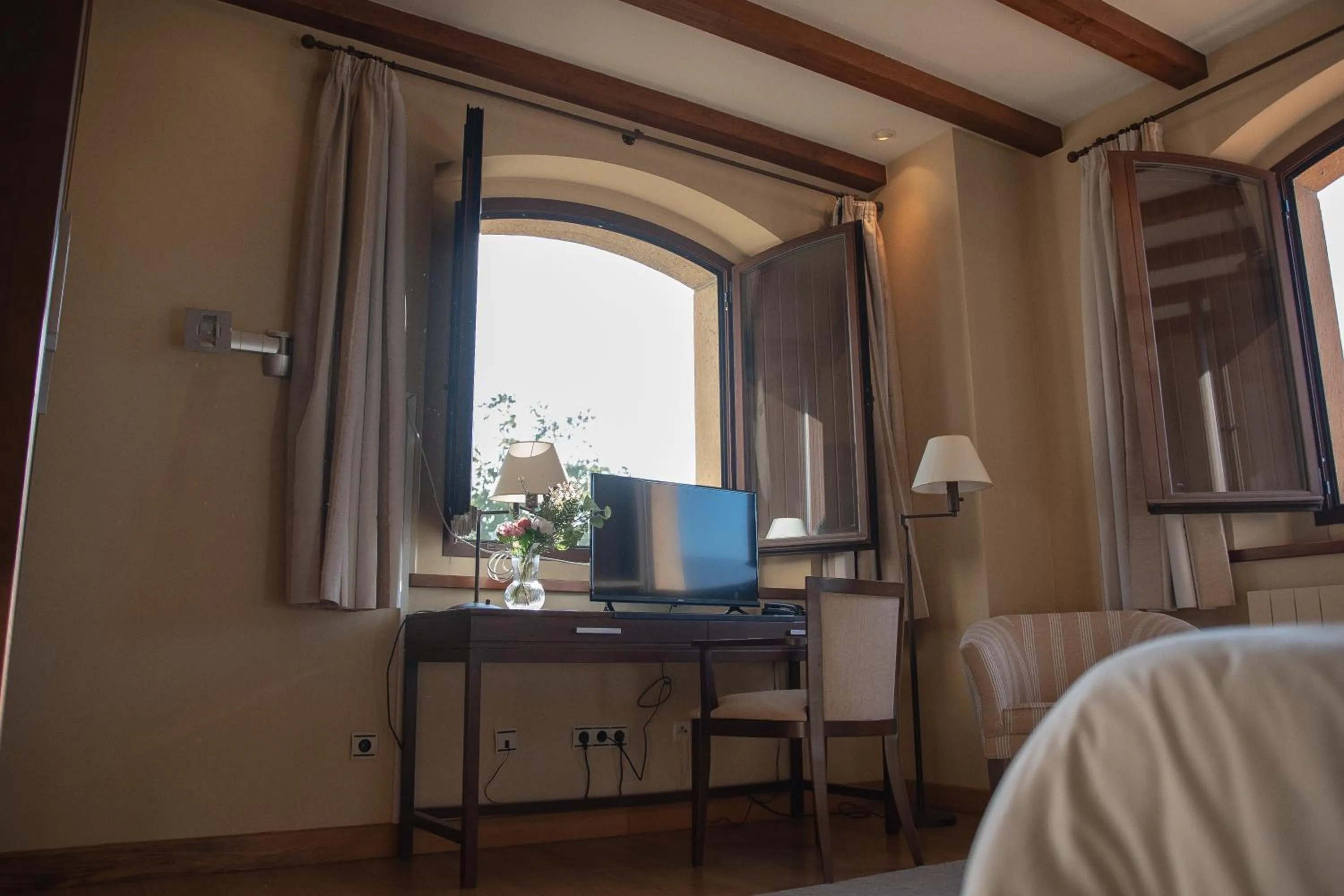 Bed in OLATZEA LANDA HOTELA