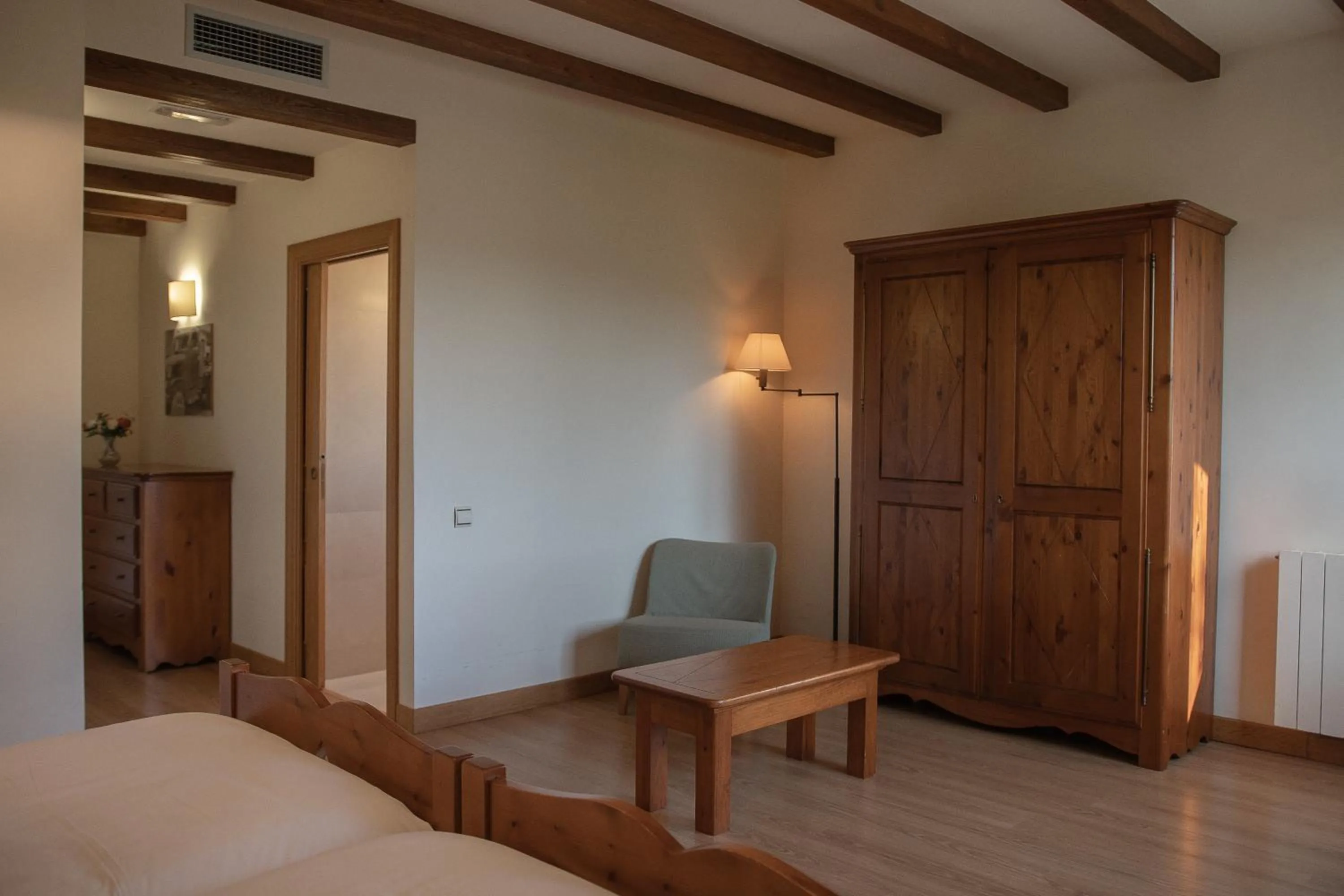 Bed in OLATZEA LANDA HOTELA