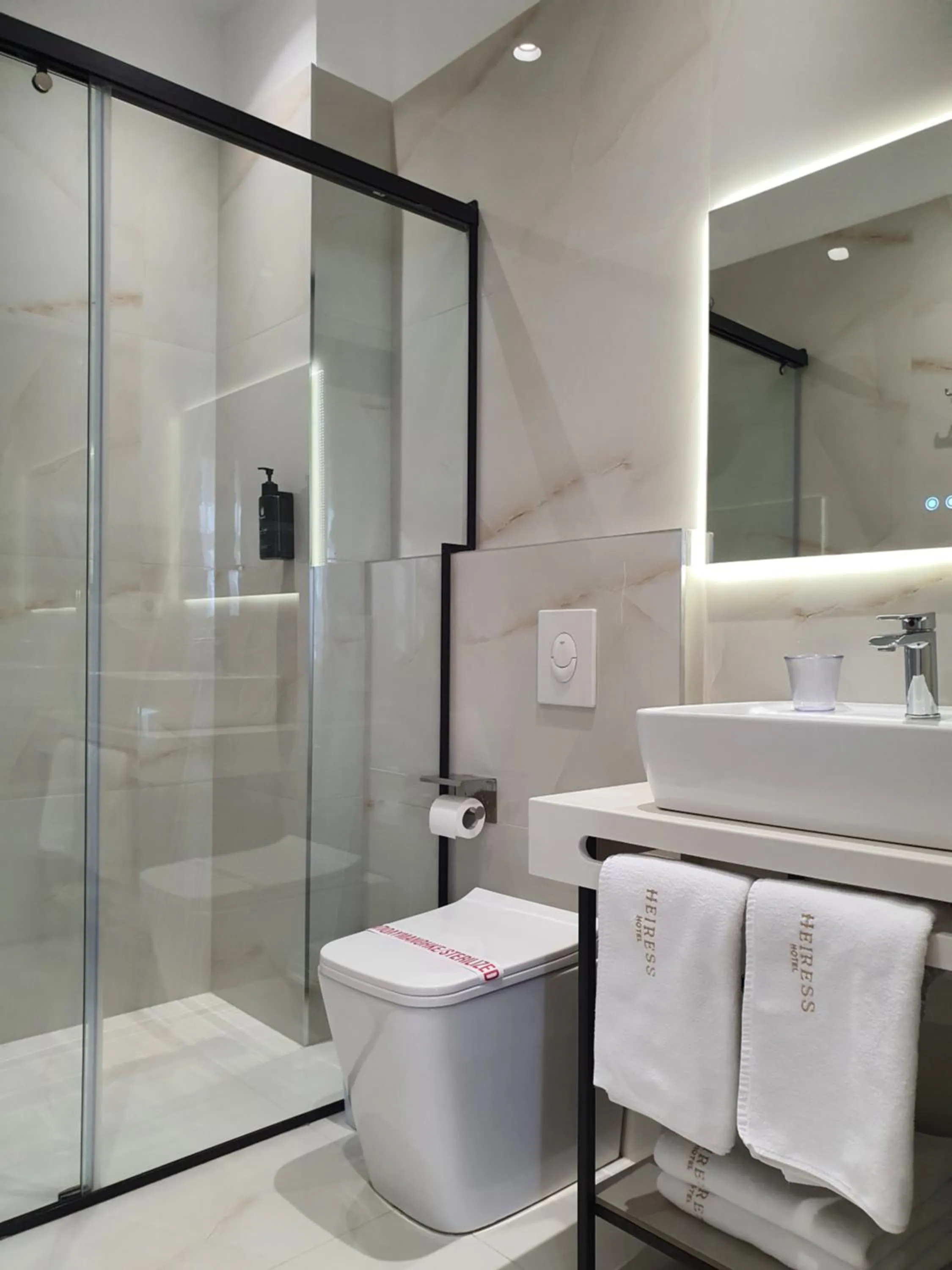 Shower in HEIRESS Hotel