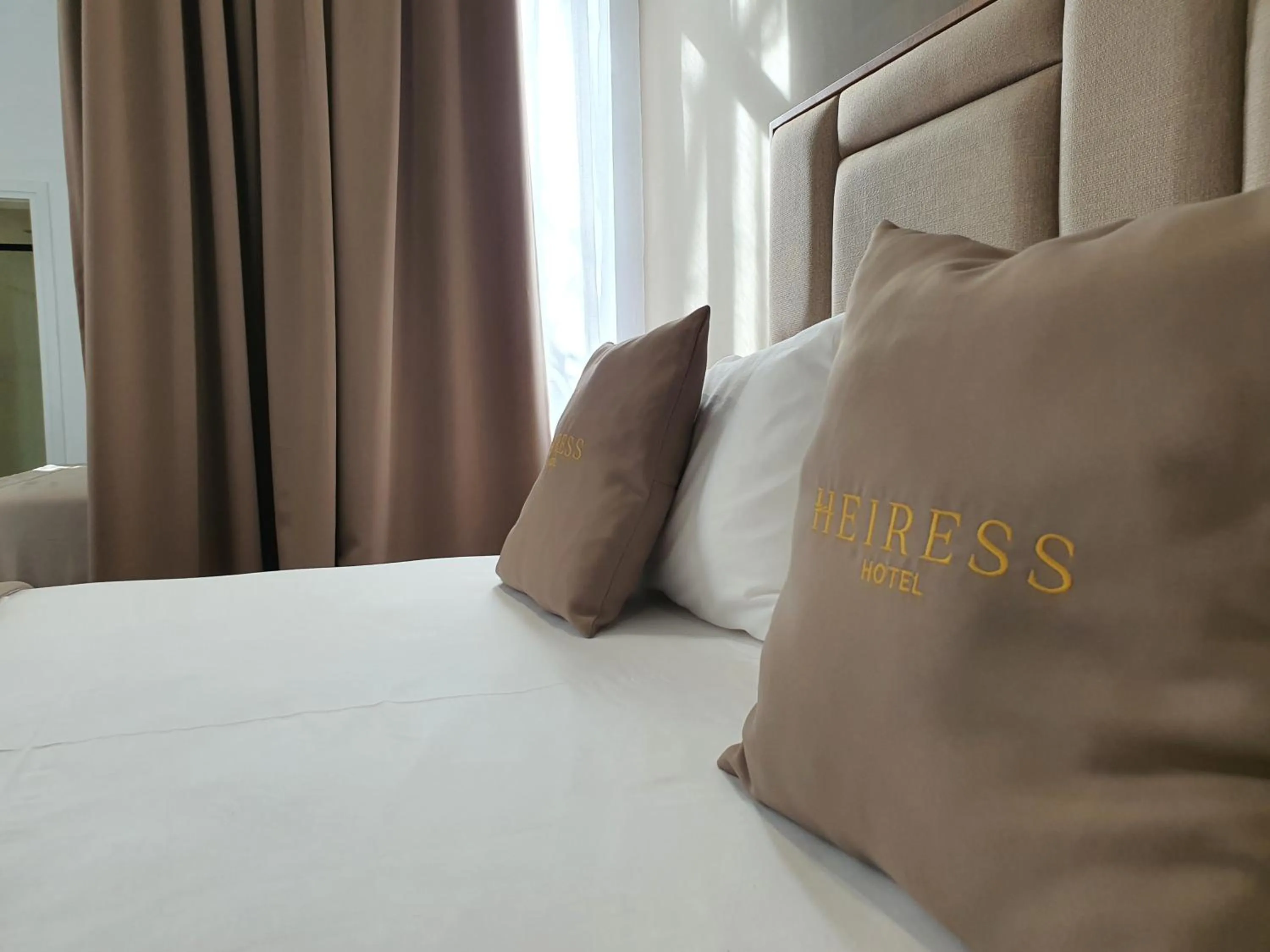 Decorative detail, Bed in HEIRESS Hotel
