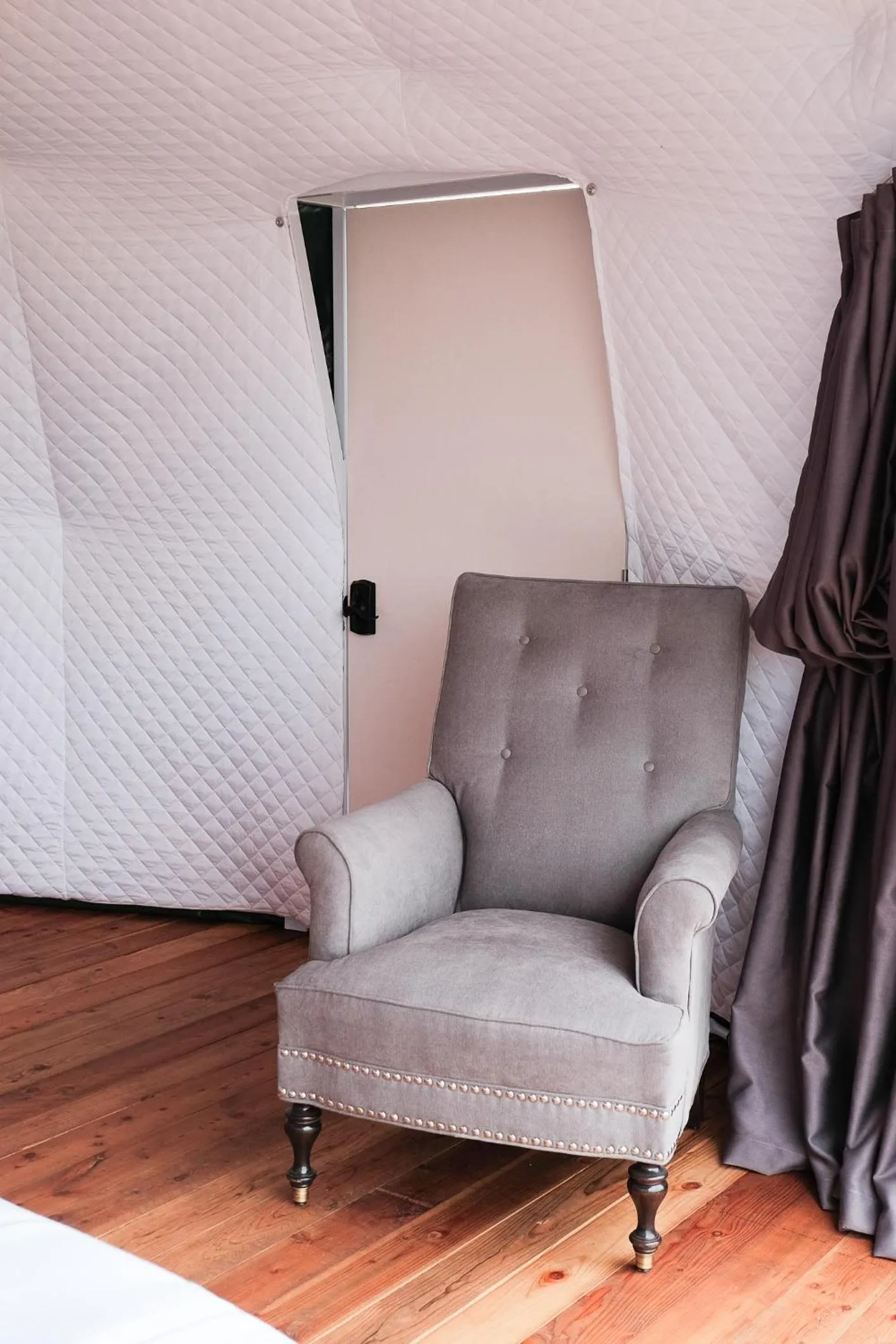 Seating area in Casa Domo Glamping by BajaHomeStays