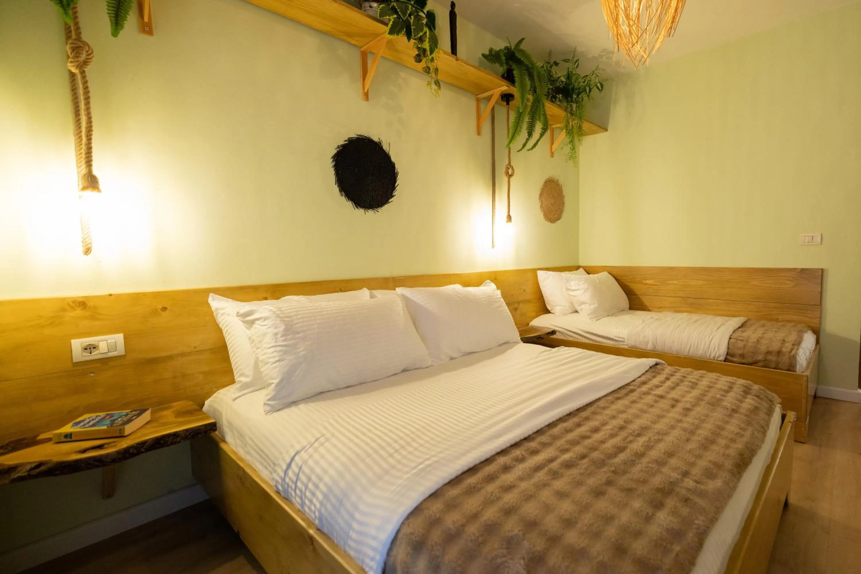 Bed in Boho Central Apartment