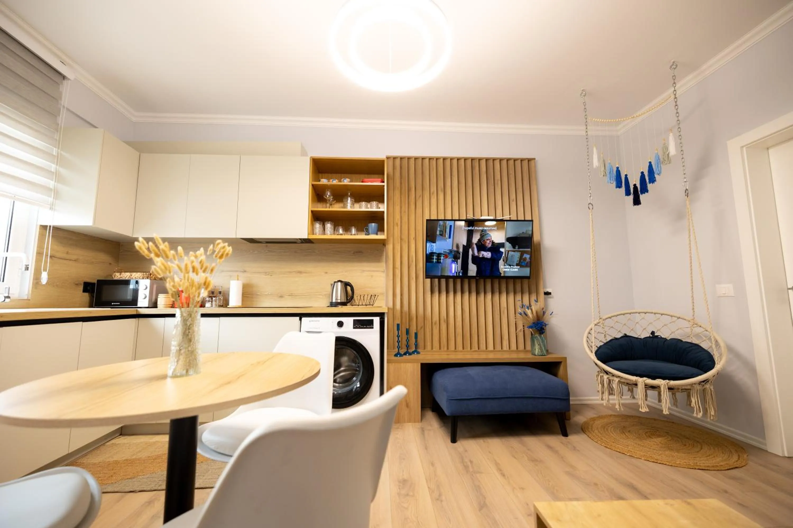 Living room in Boho Central Apartment