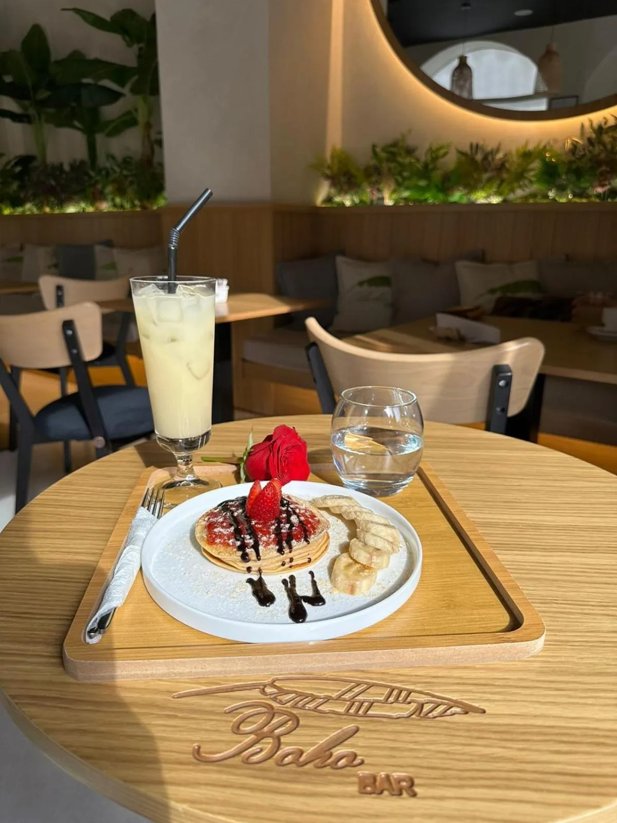 Lounge or bar in Boho Central Apartment