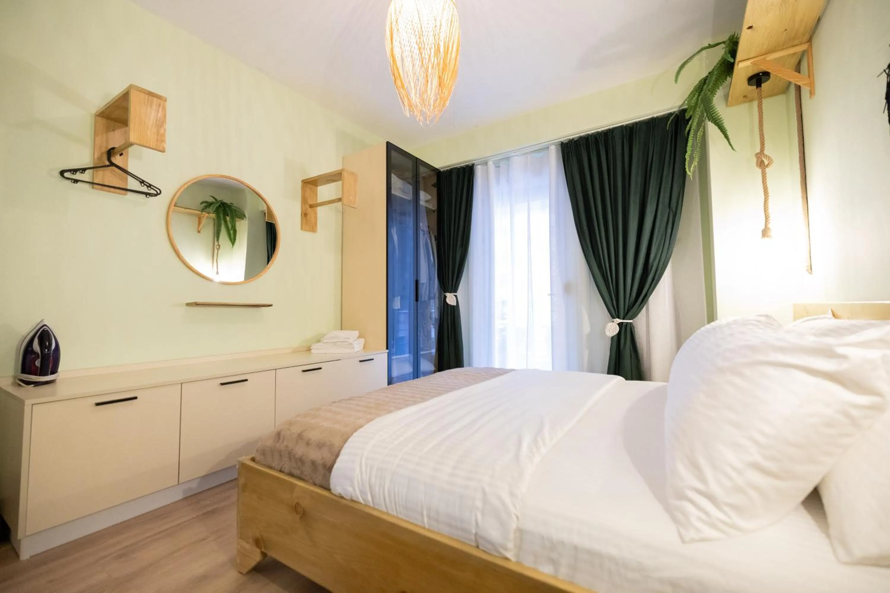 Bed in Boho Central Apartment