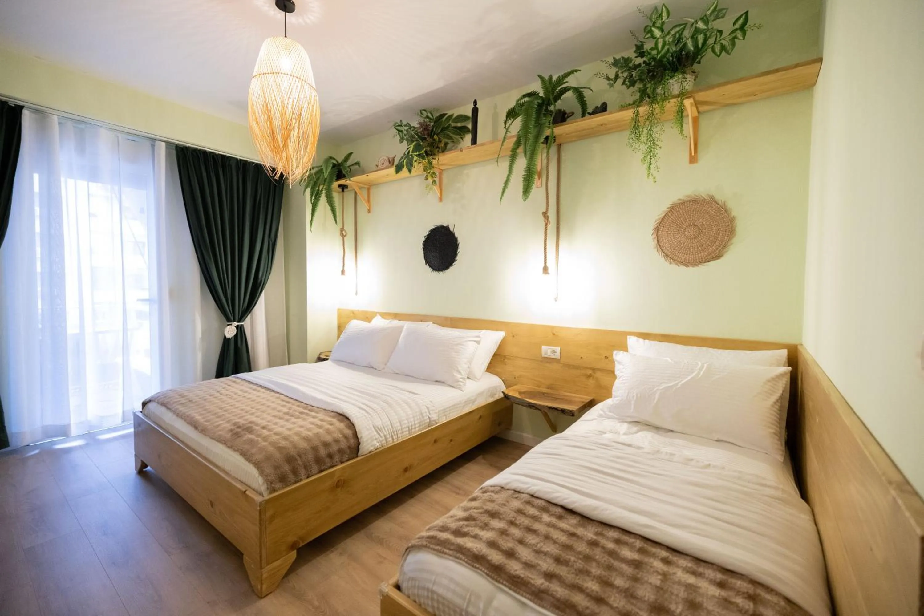 Bed in Boho Central Apartment