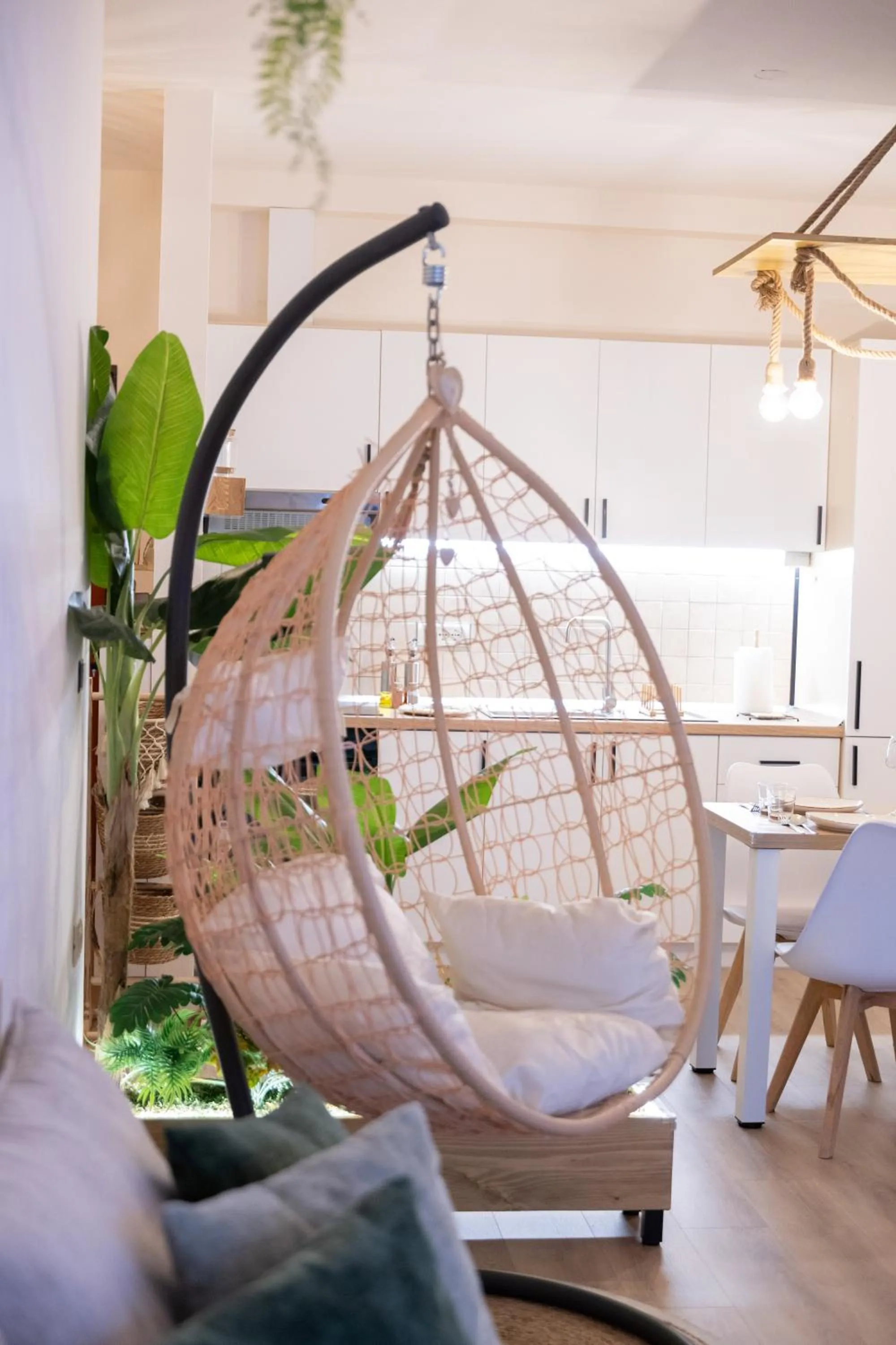 Decorative detail in Boho Central Apartment