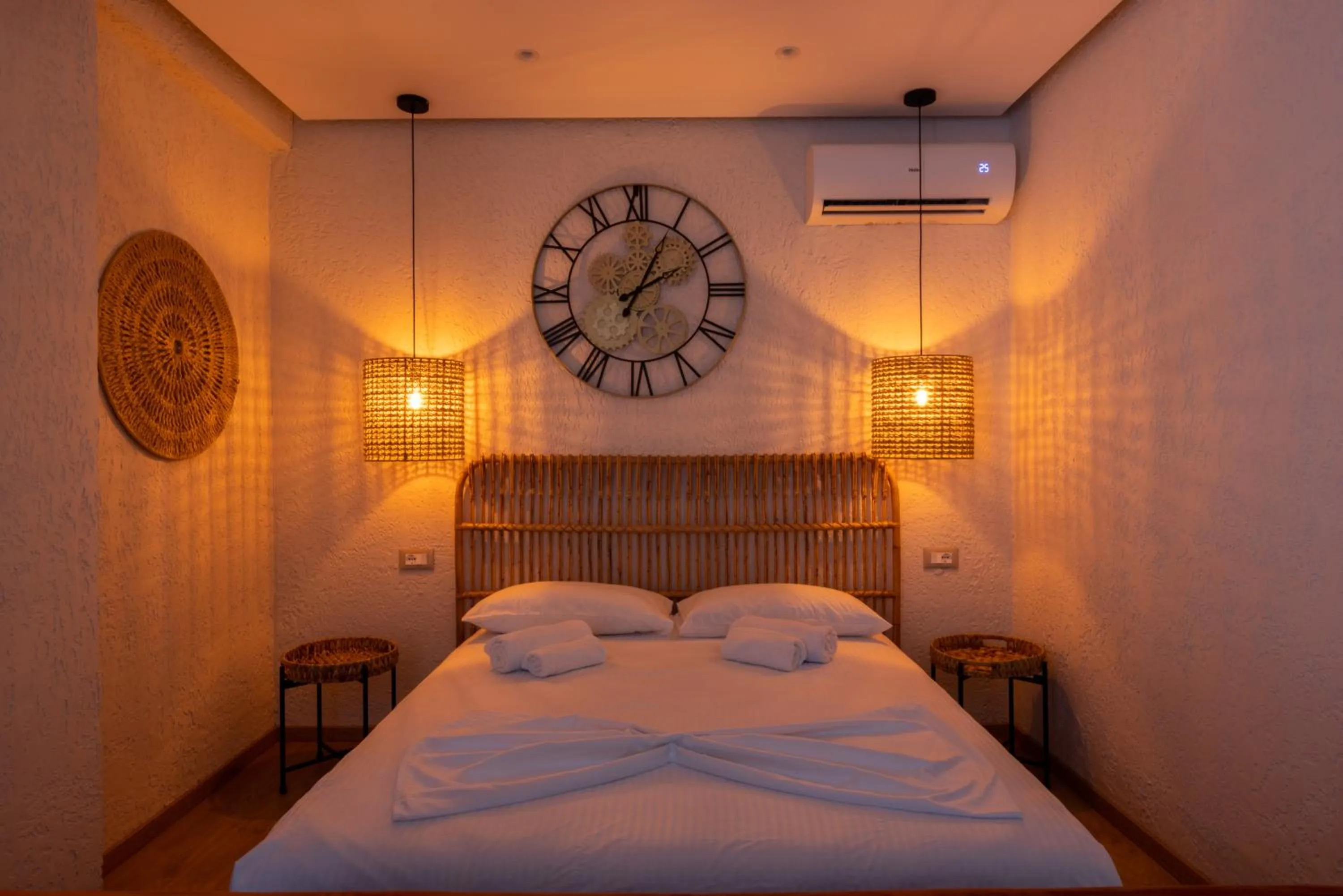 Bedroom, Bed in Boho Central Apartment