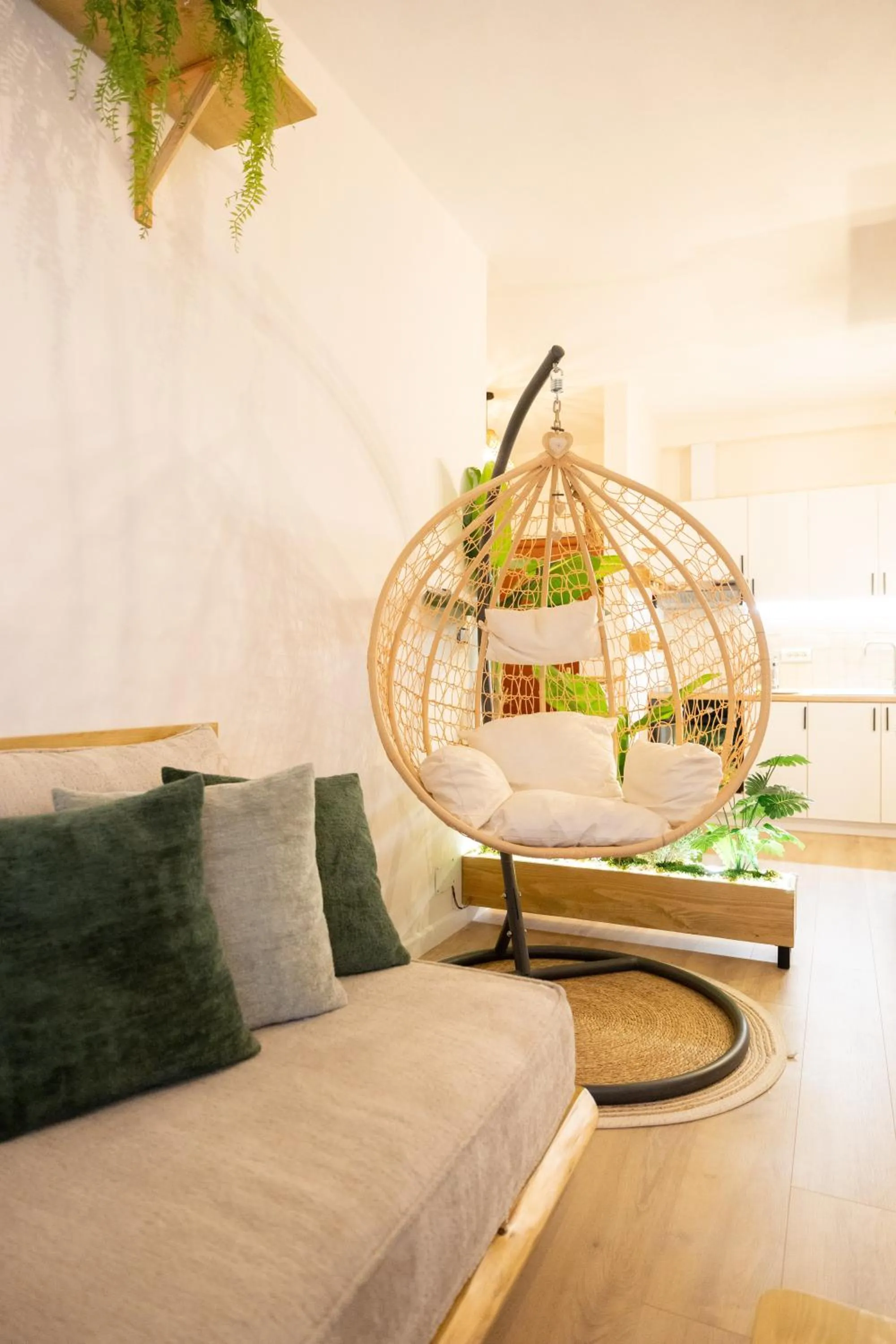 Living room in Boho Central Apartment