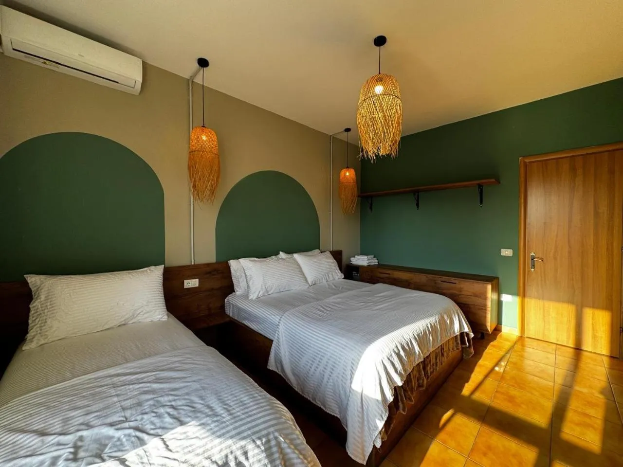 Photo of the whole room, Bed in Boho Central Apartment