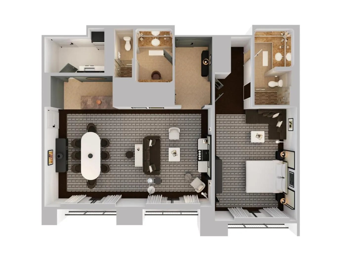 Floor plan in Pendry Newport Beach