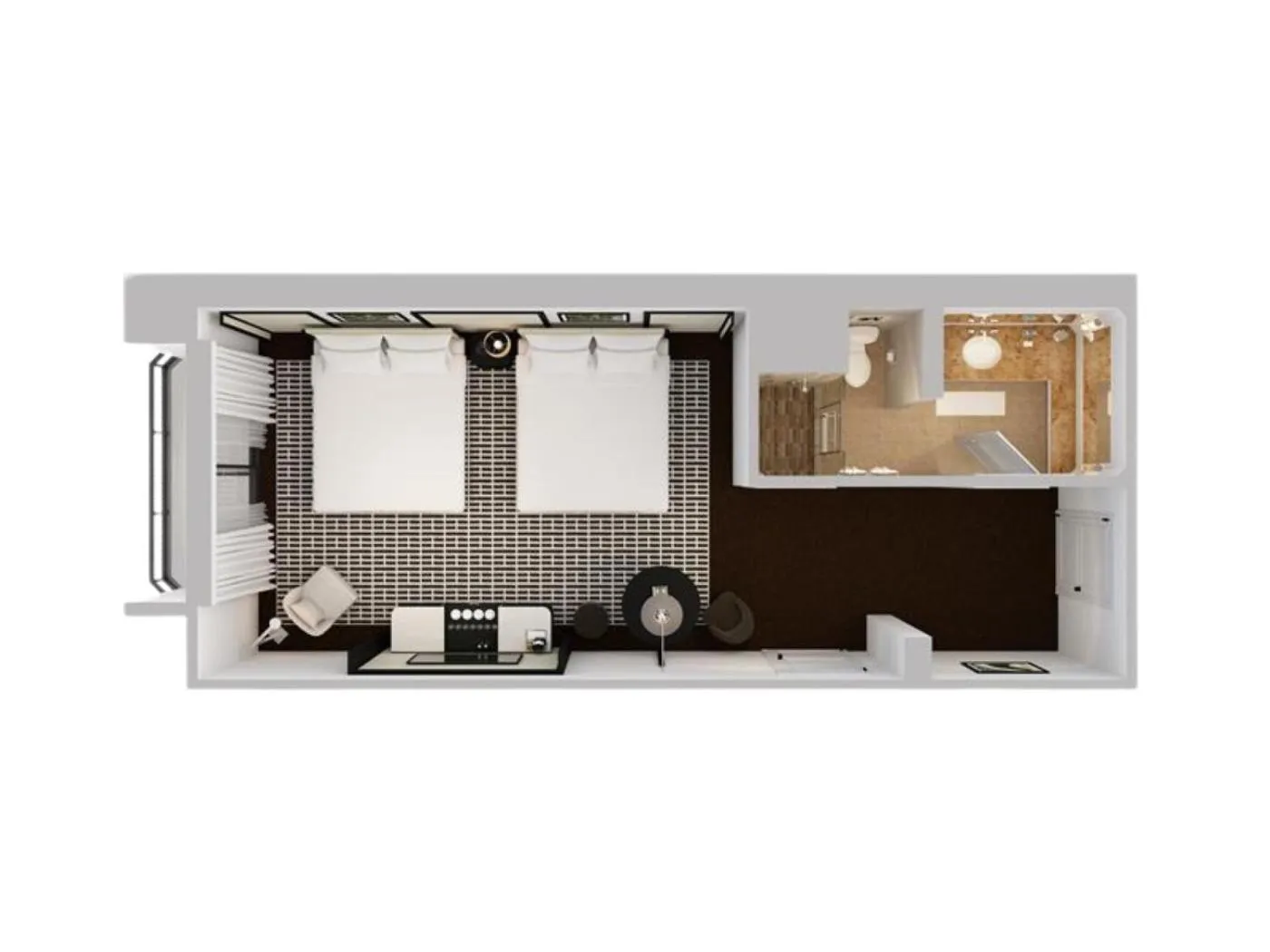 Floor plan in Pendry Newport Beach