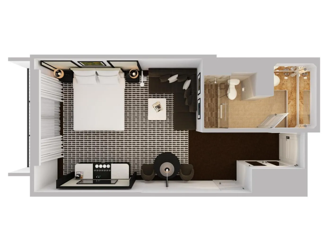 Floor plan in Pendry Newport Beach