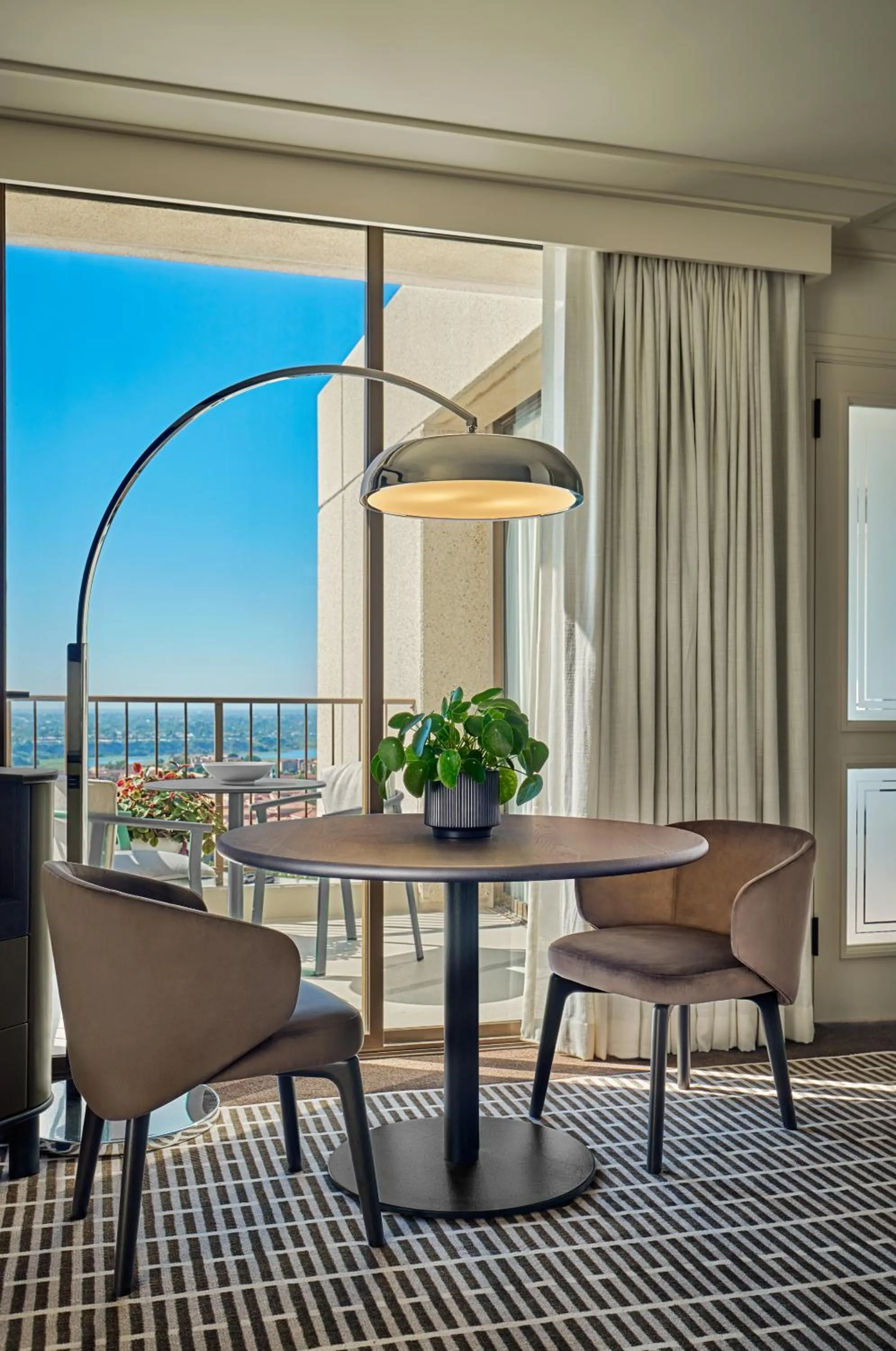 Seating area in Pendry Newport Beach