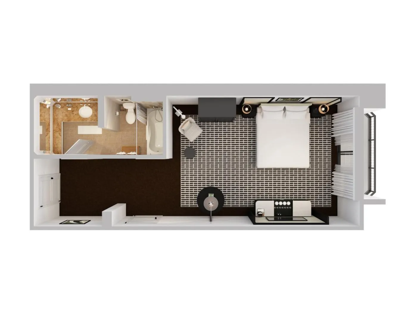 Floor plan in Pendry Newport Beach