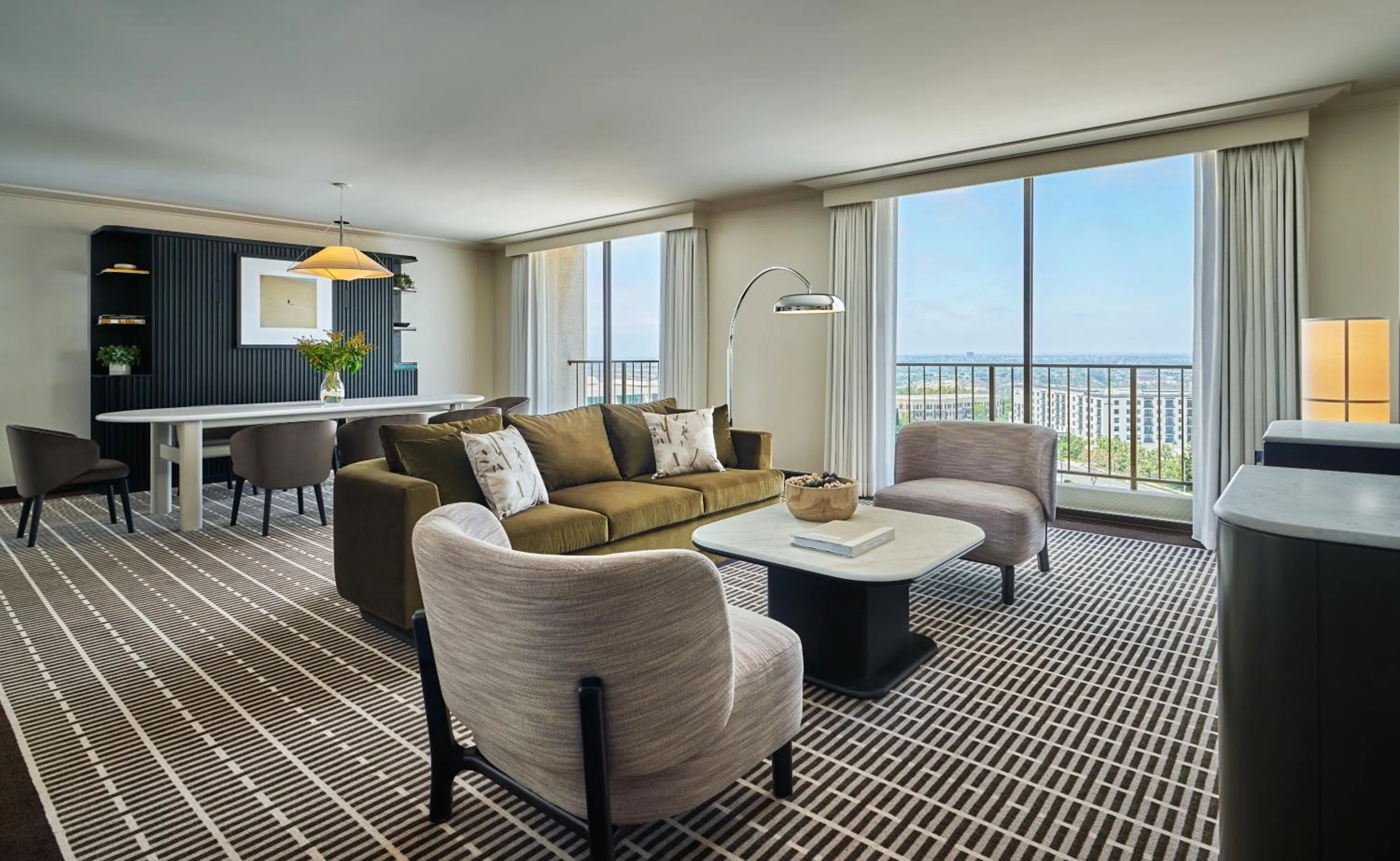 Living room in Pendry Newport Beach