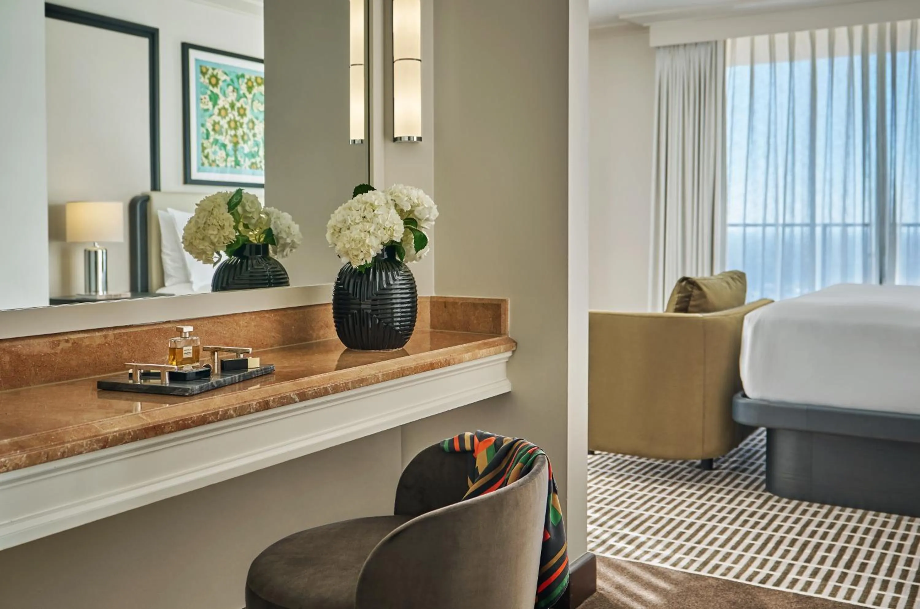 Living room in Pendry Newport Beach