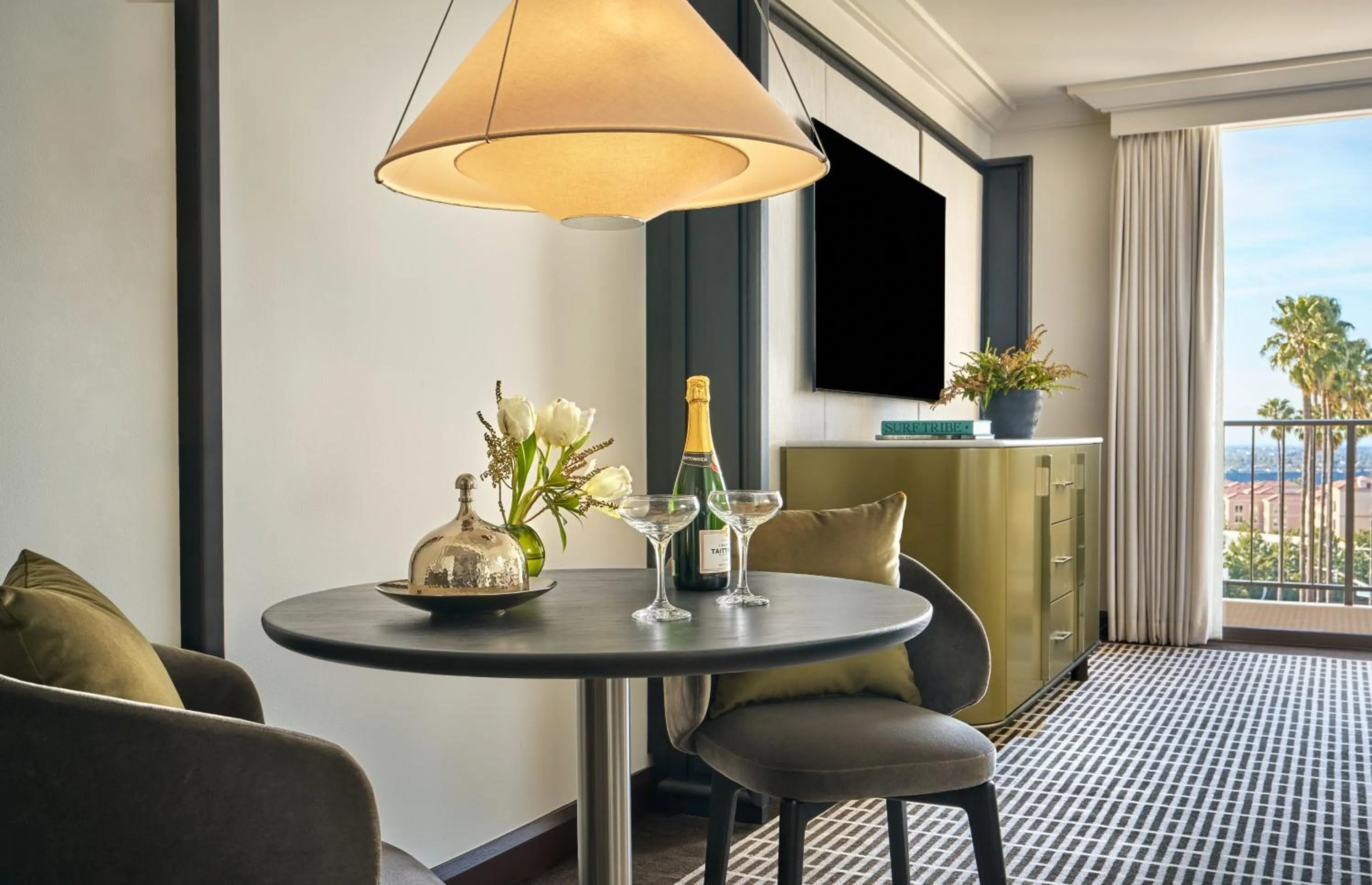 Seating area in Pendry Newport Beach