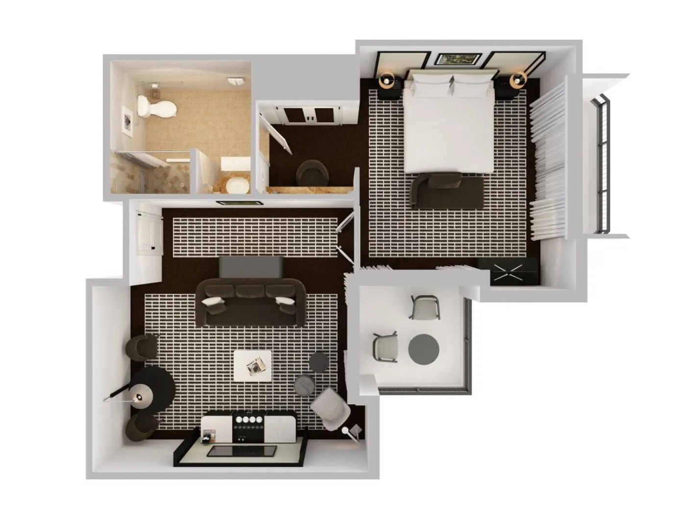 Floor plan in Pendry Newport Beach