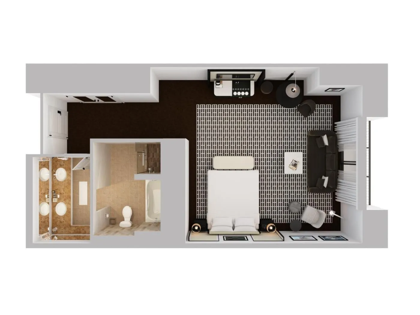 Floor plan in Pendry Newport Beach