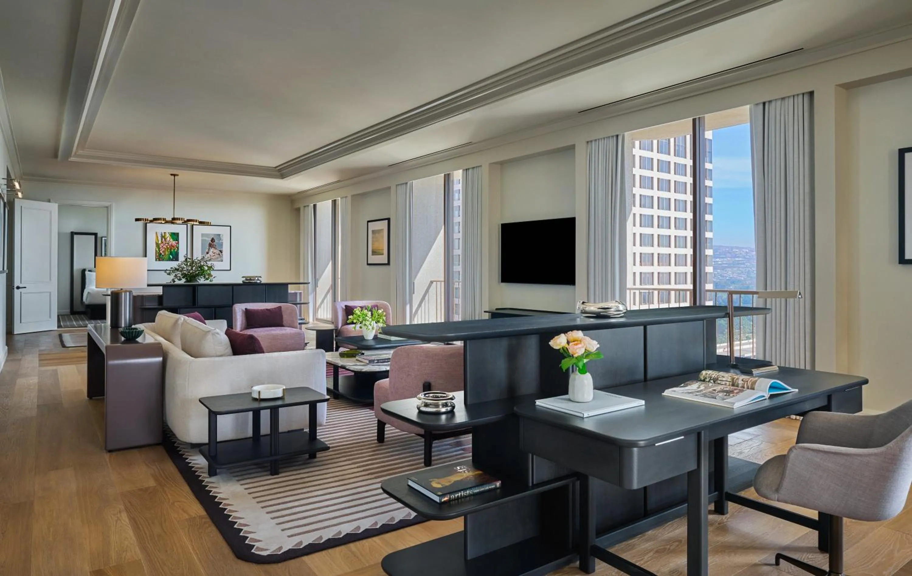 Living room in Pendry Newport Beach