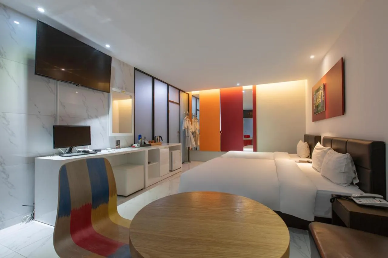 Bed in Incheon Pentastar Hotel