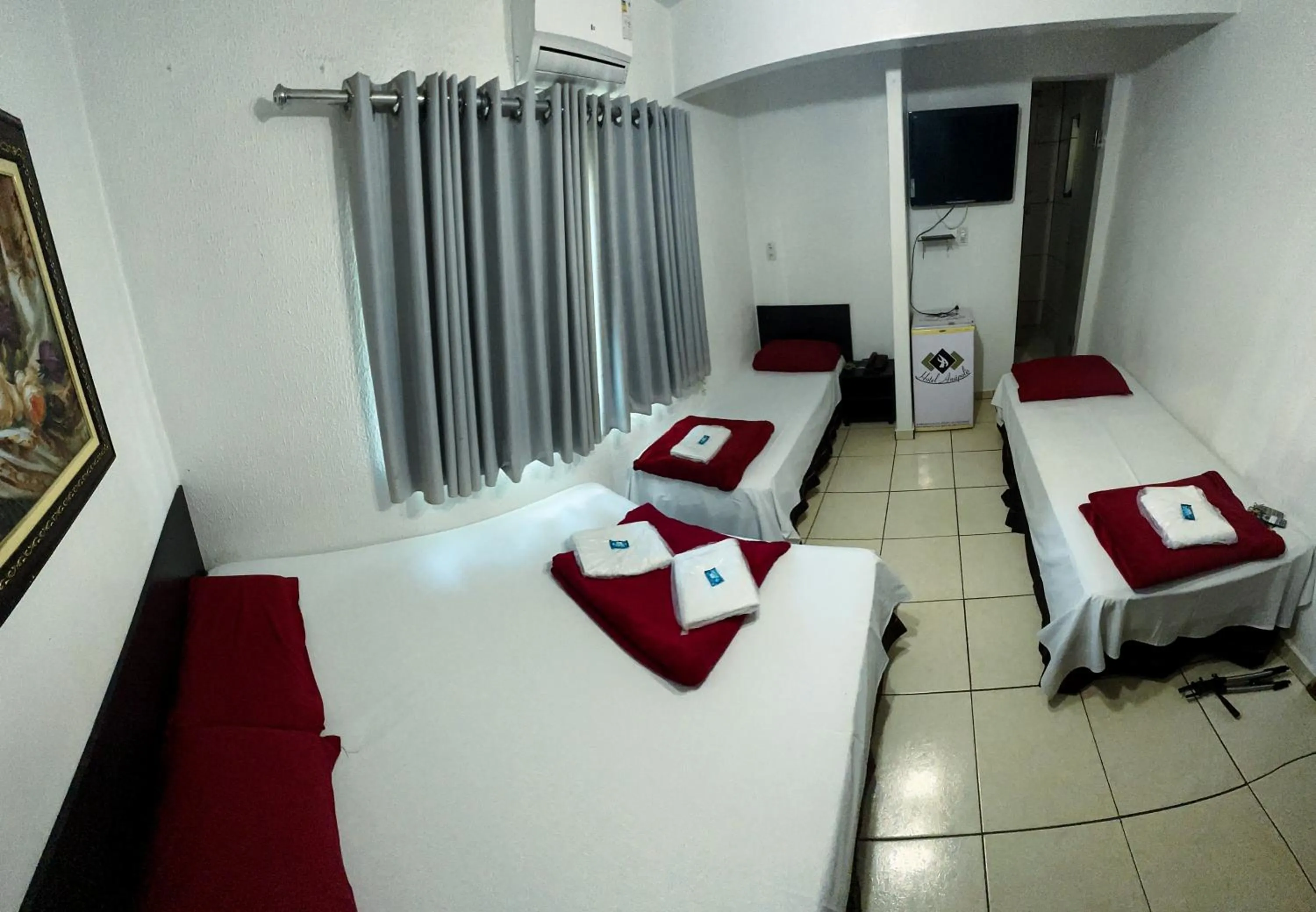 Bed in Hotel Anápolis