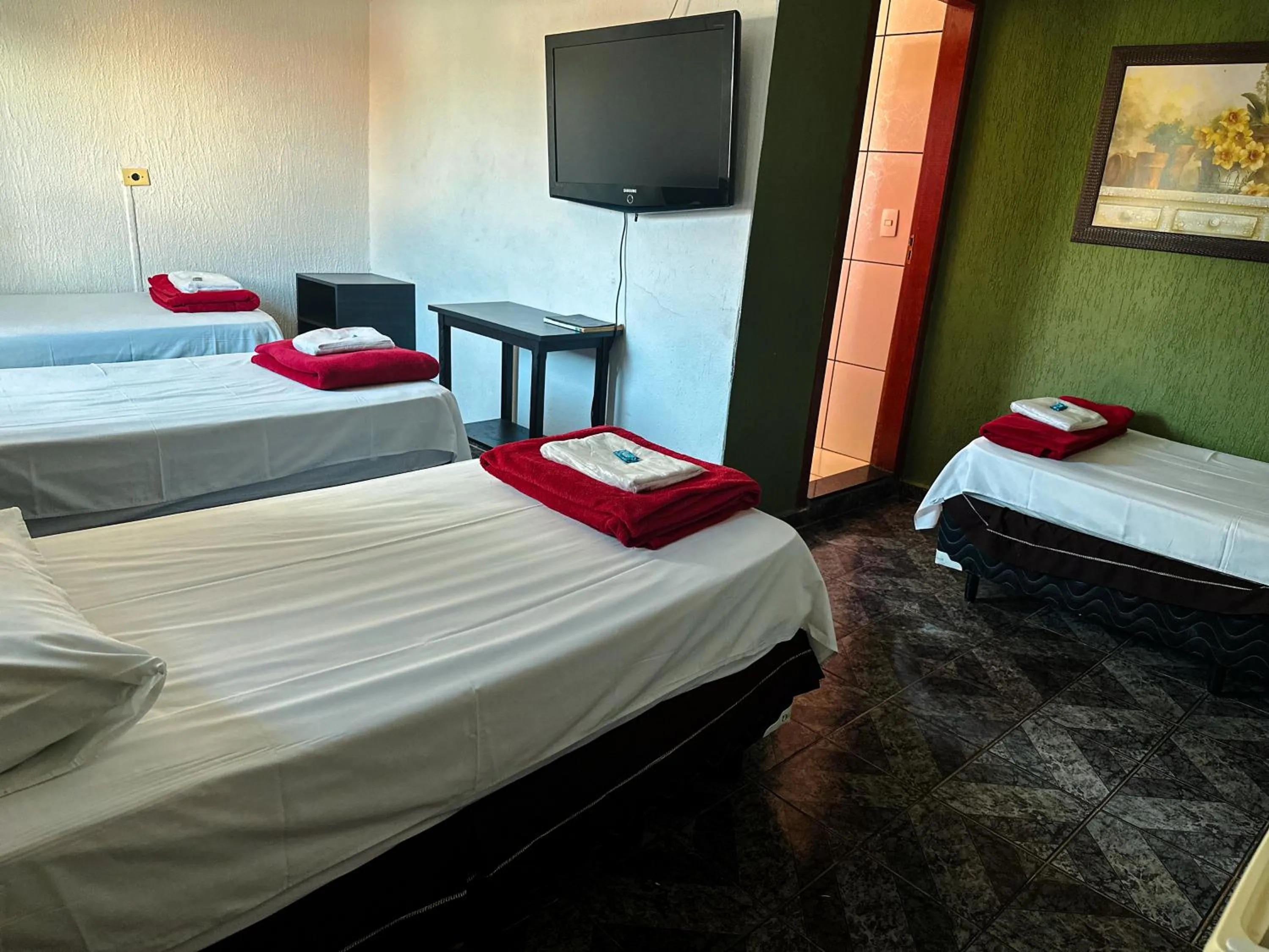 Bed in Hotel Anápolis