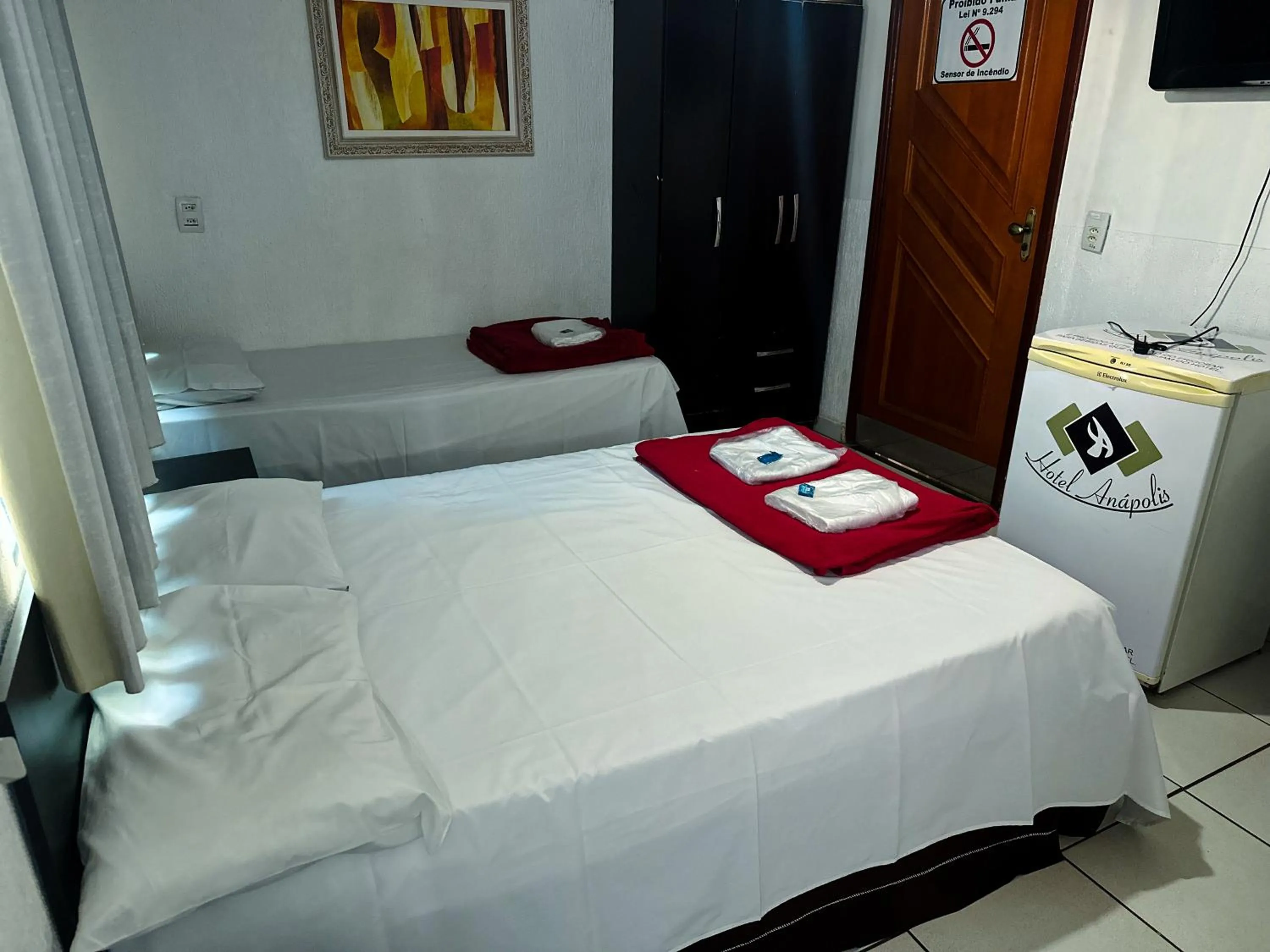 Bed in Hotel Anápolis