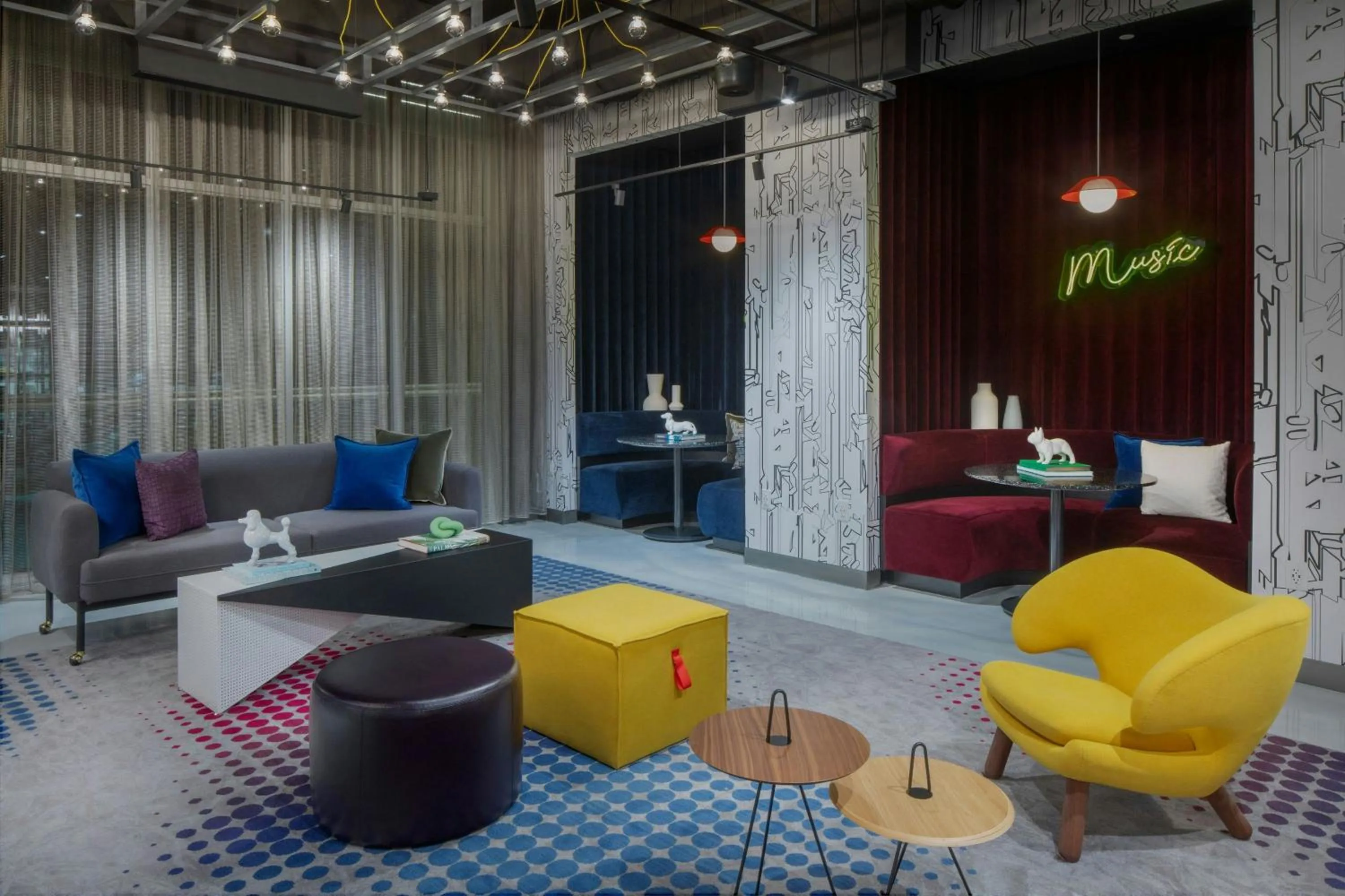 Lobby or reception in Aloft Fort Lauderdale Airport & Cruise Port