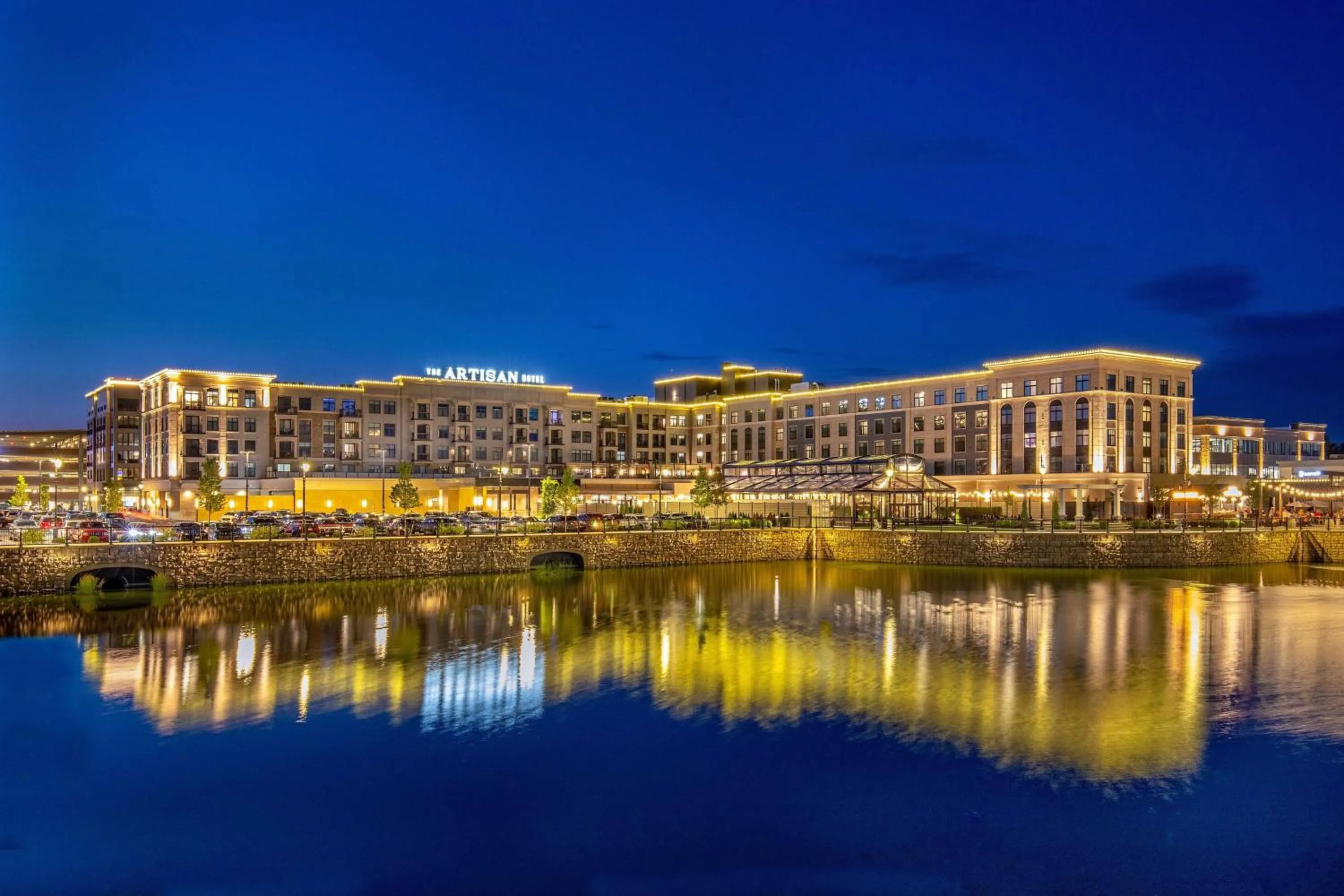 Property building in The Artisan at Tuscan Village, Salem, NH, a Tribute Portfolio Hotel