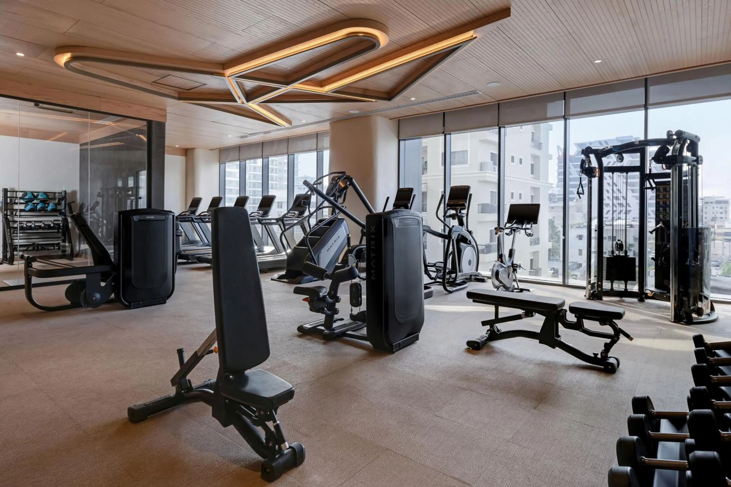 Fitness centre/facilities in Santo Domingo Marriott Hotel Piantini