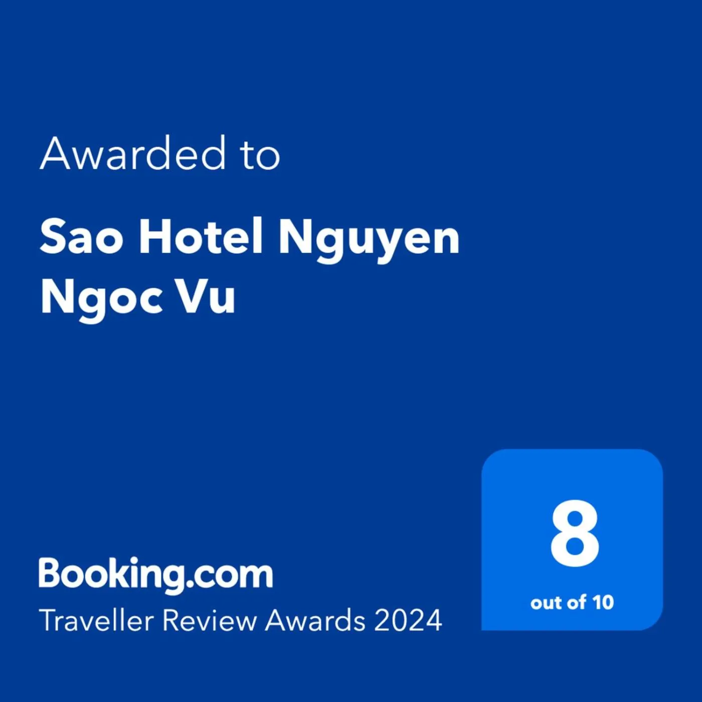Certificate/Award in Sao Hotel Nguyen Ngoc Vu
