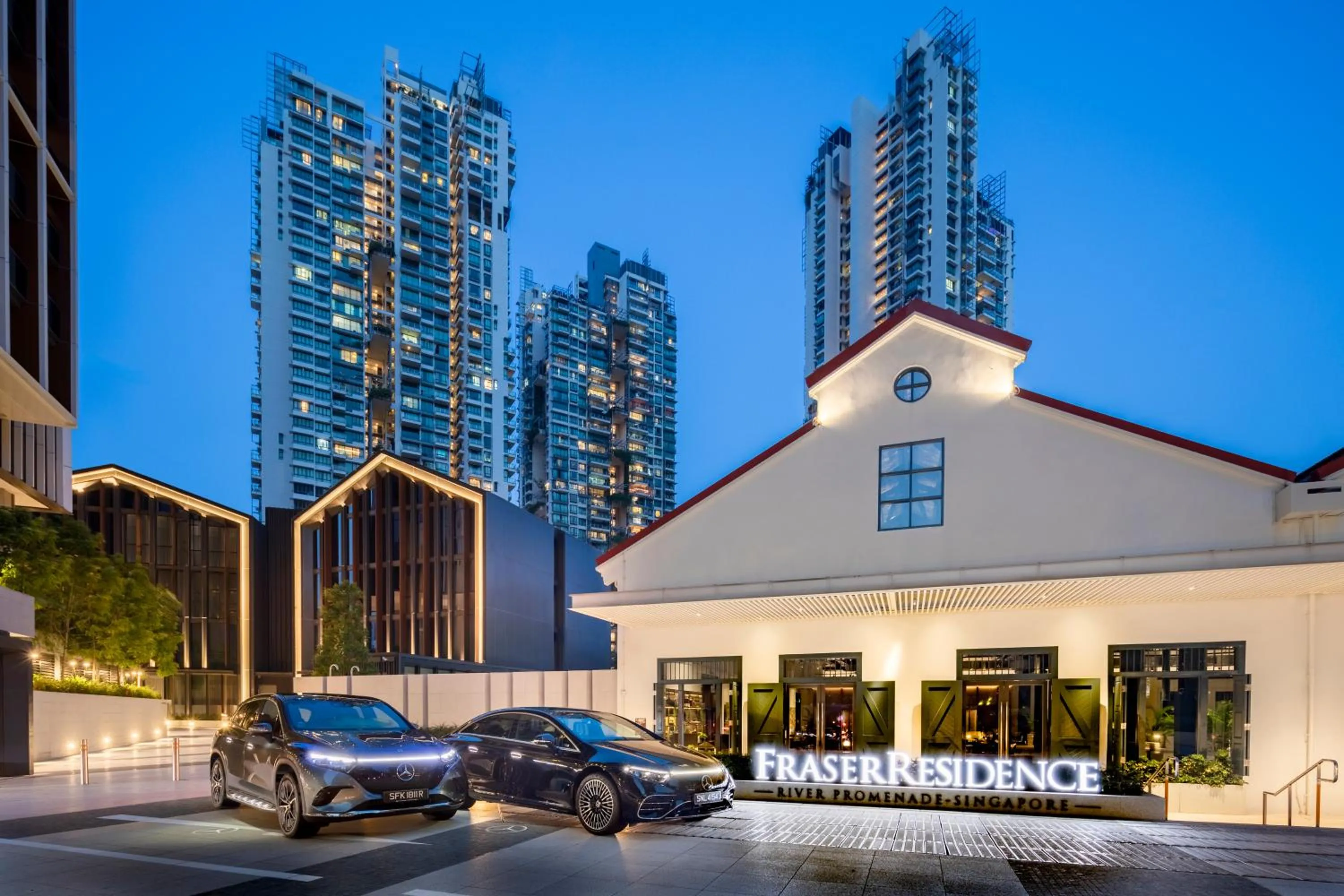 Property building in Fraser Residence River Promenade, Singapore
