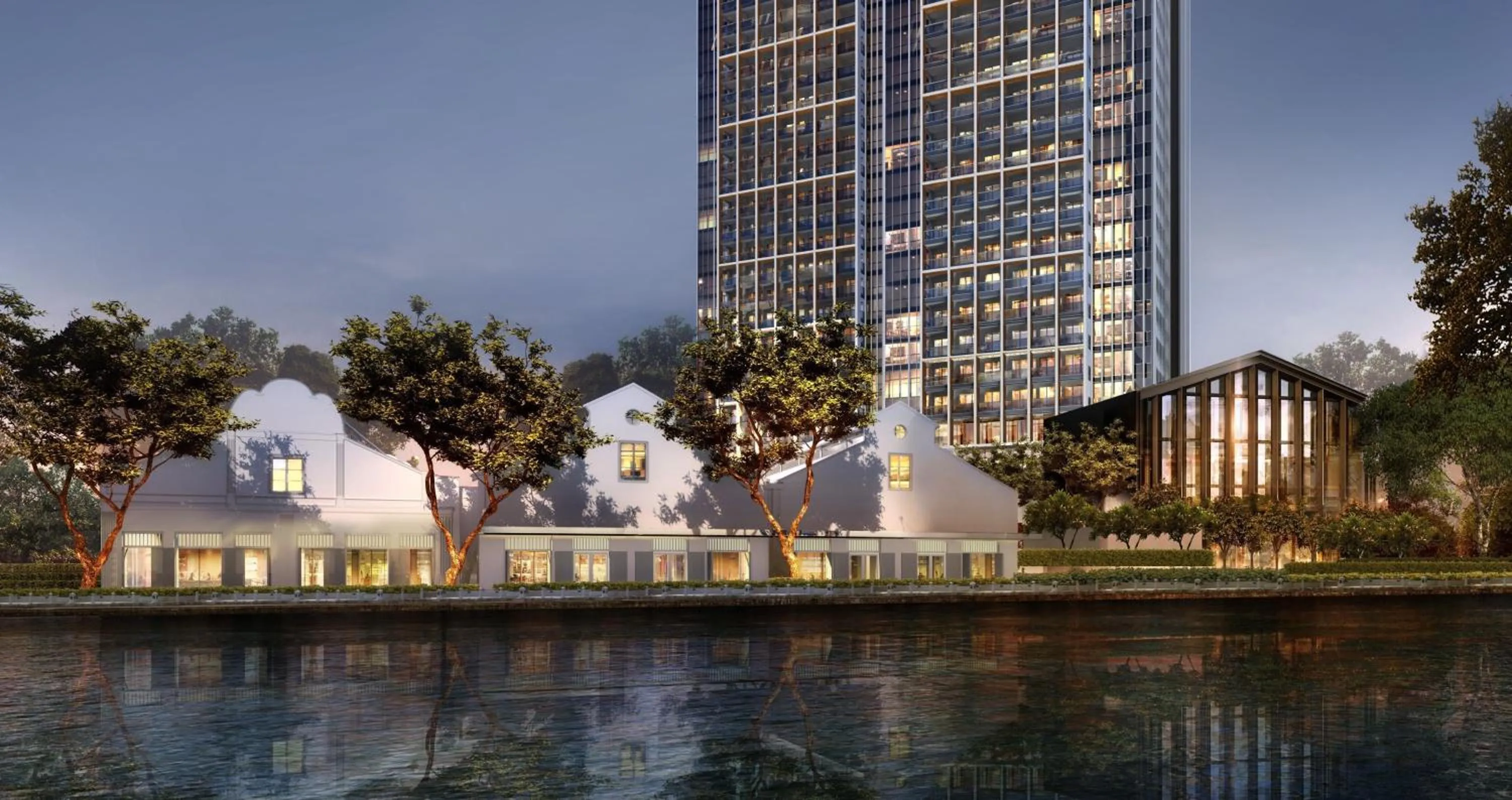Property building in Fraser Residence River Promenade, Singapore