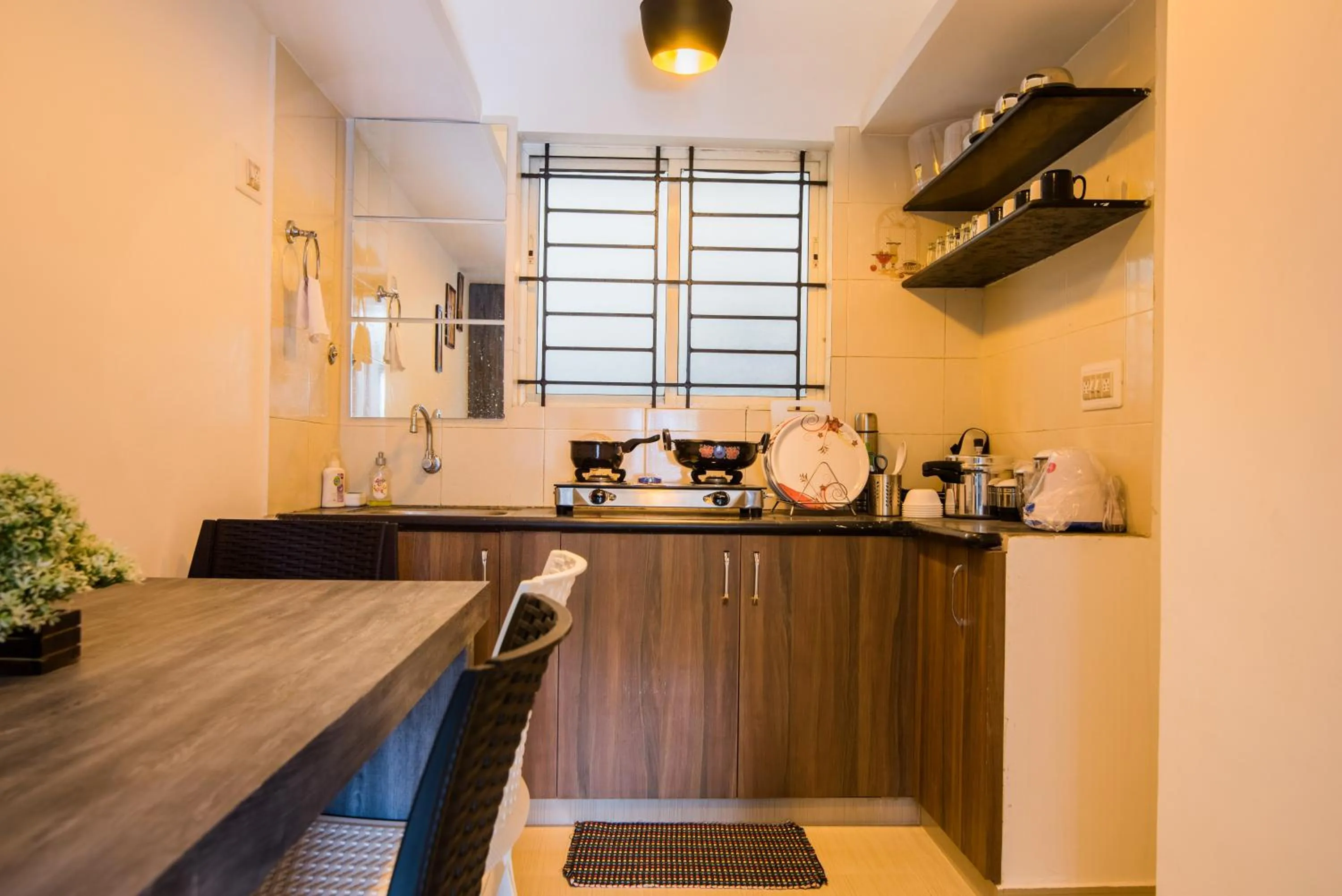 Kitchen or kitchenette in Kanasu StayHome