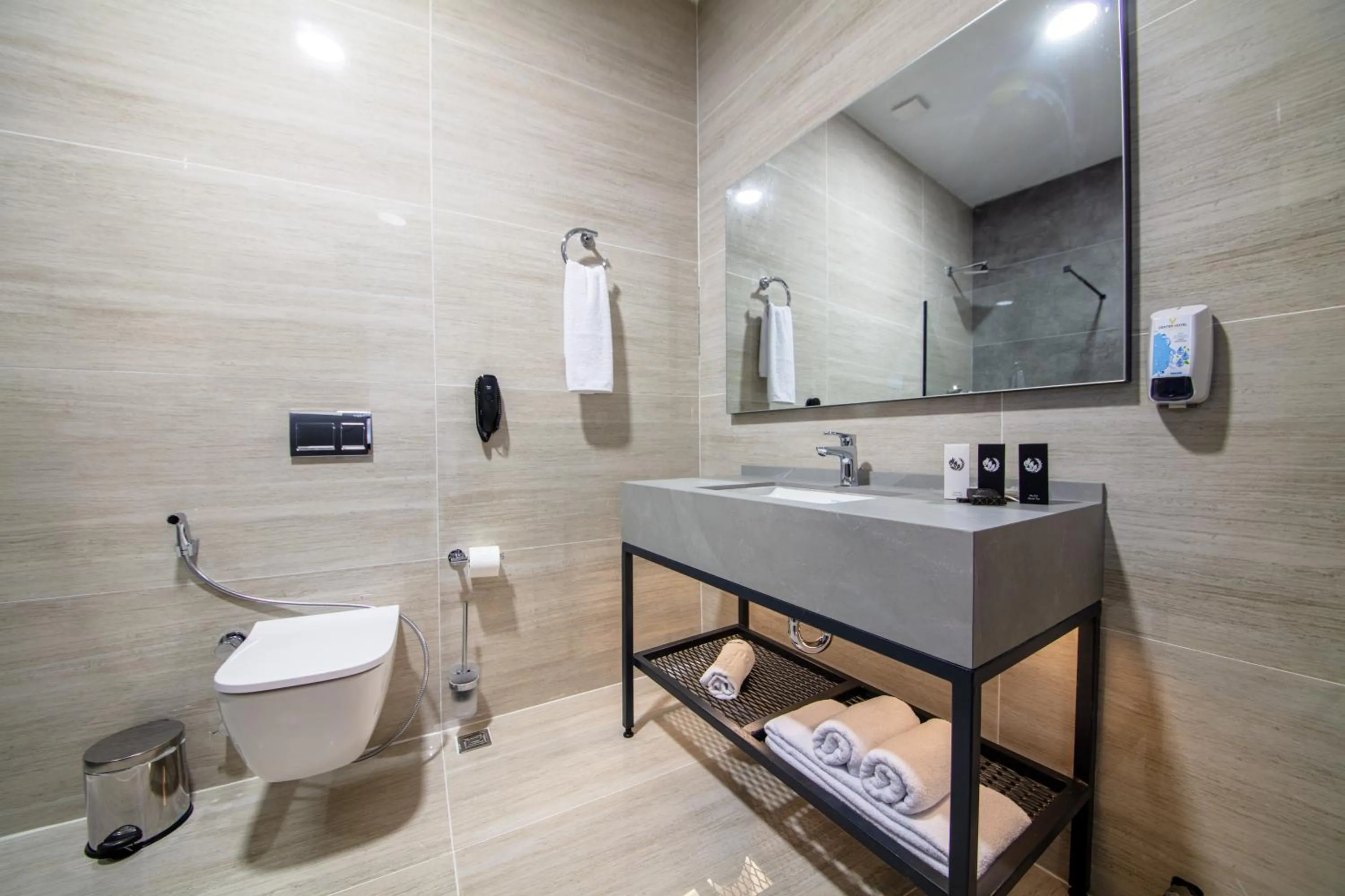 Shower in V Center Hotel