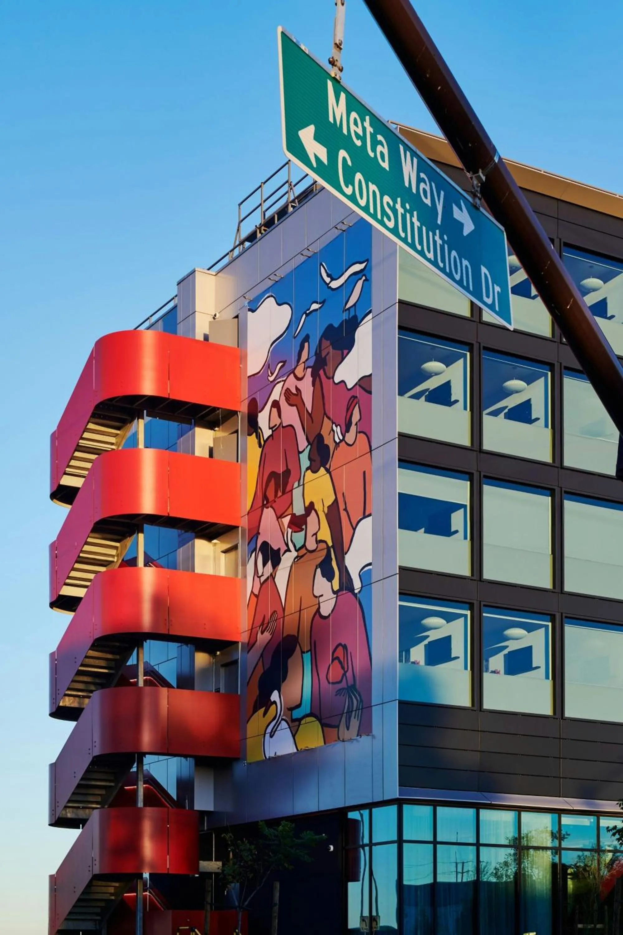 View (from property/room) in citizenM Menlo Park