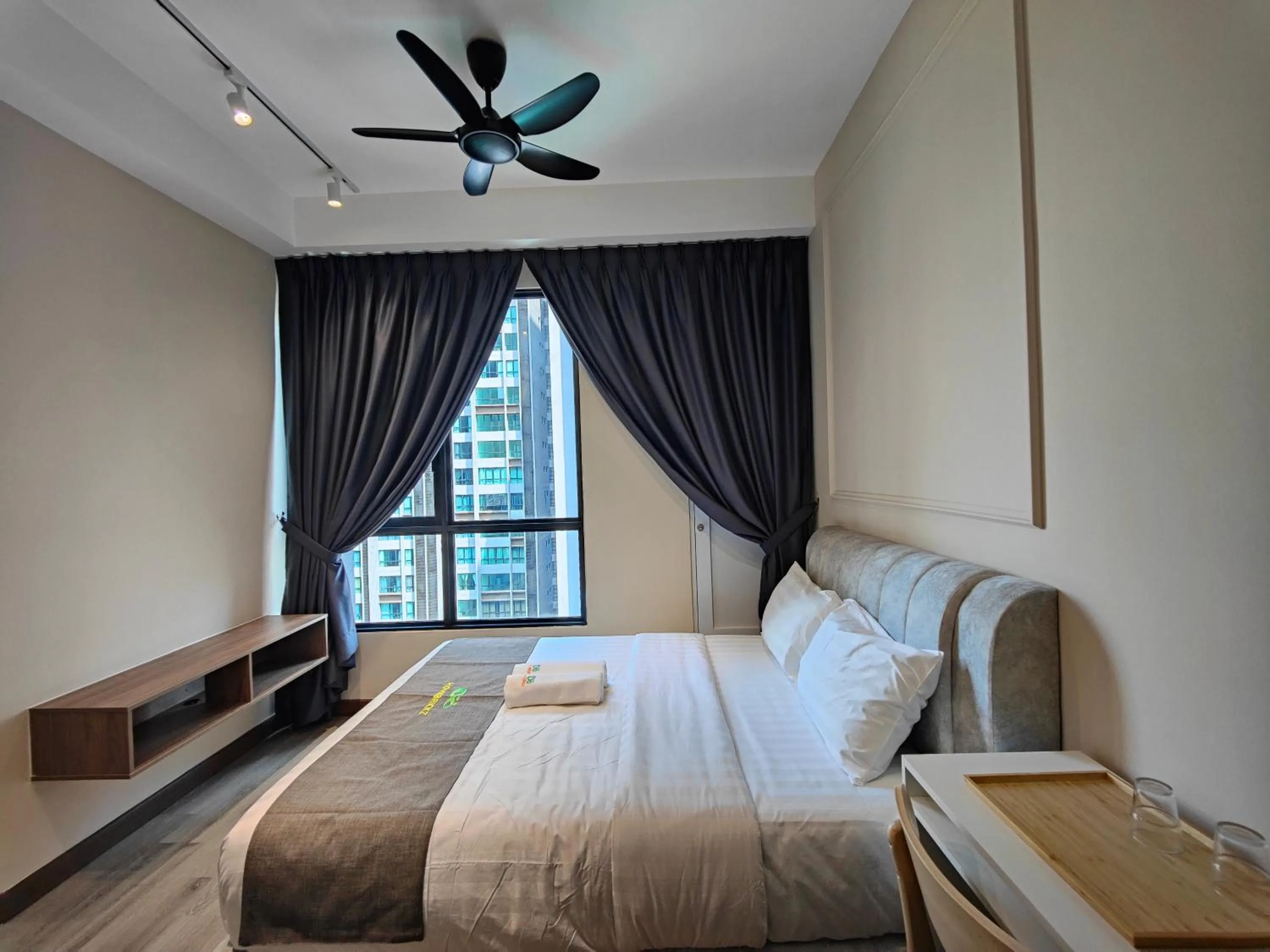 Bed in Cubic Botanical Suites Bangsar South by HomeBrickz