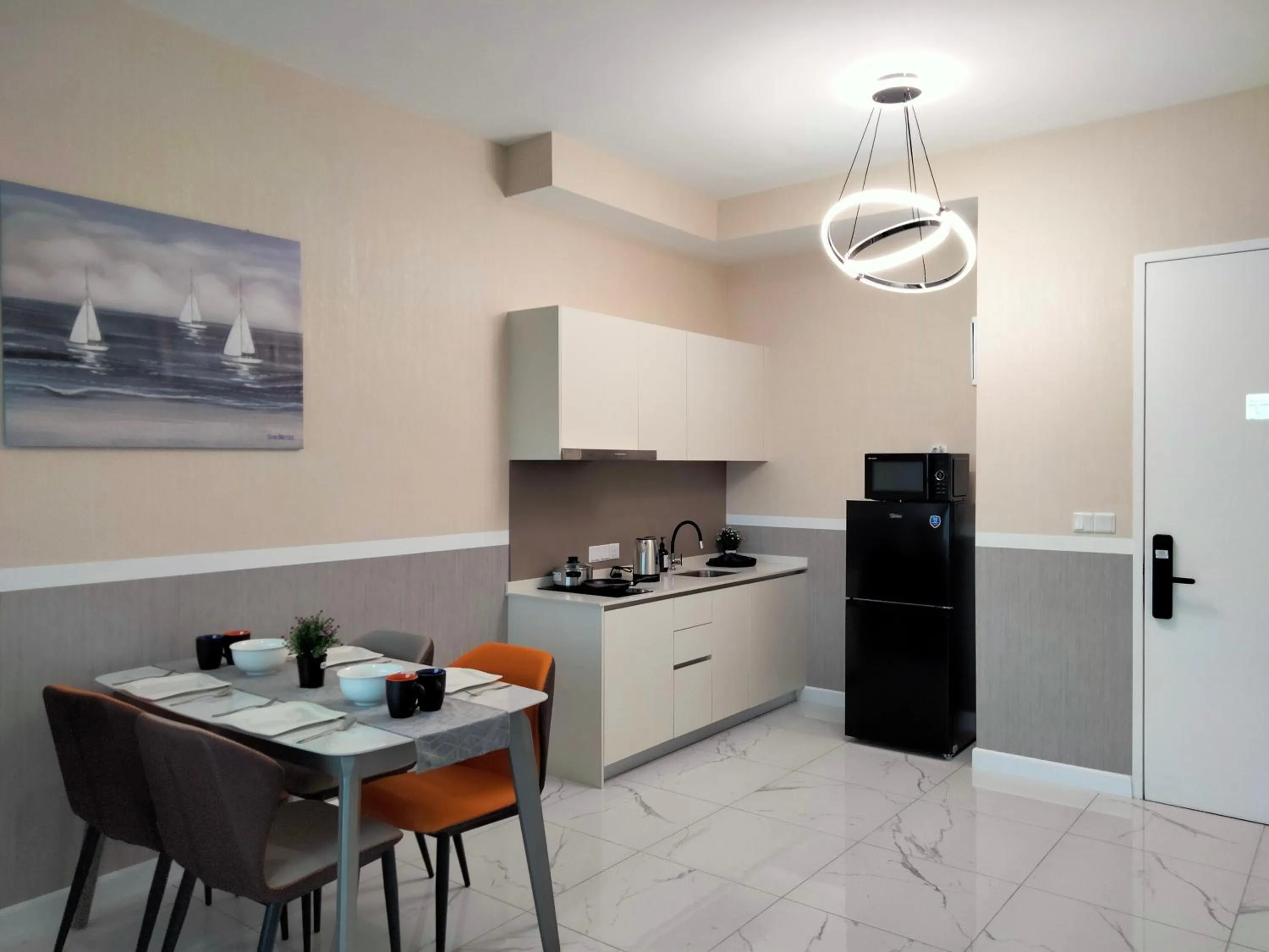 Dining area in Cubic Botanical Suites Bangsar South by HomeBrickz