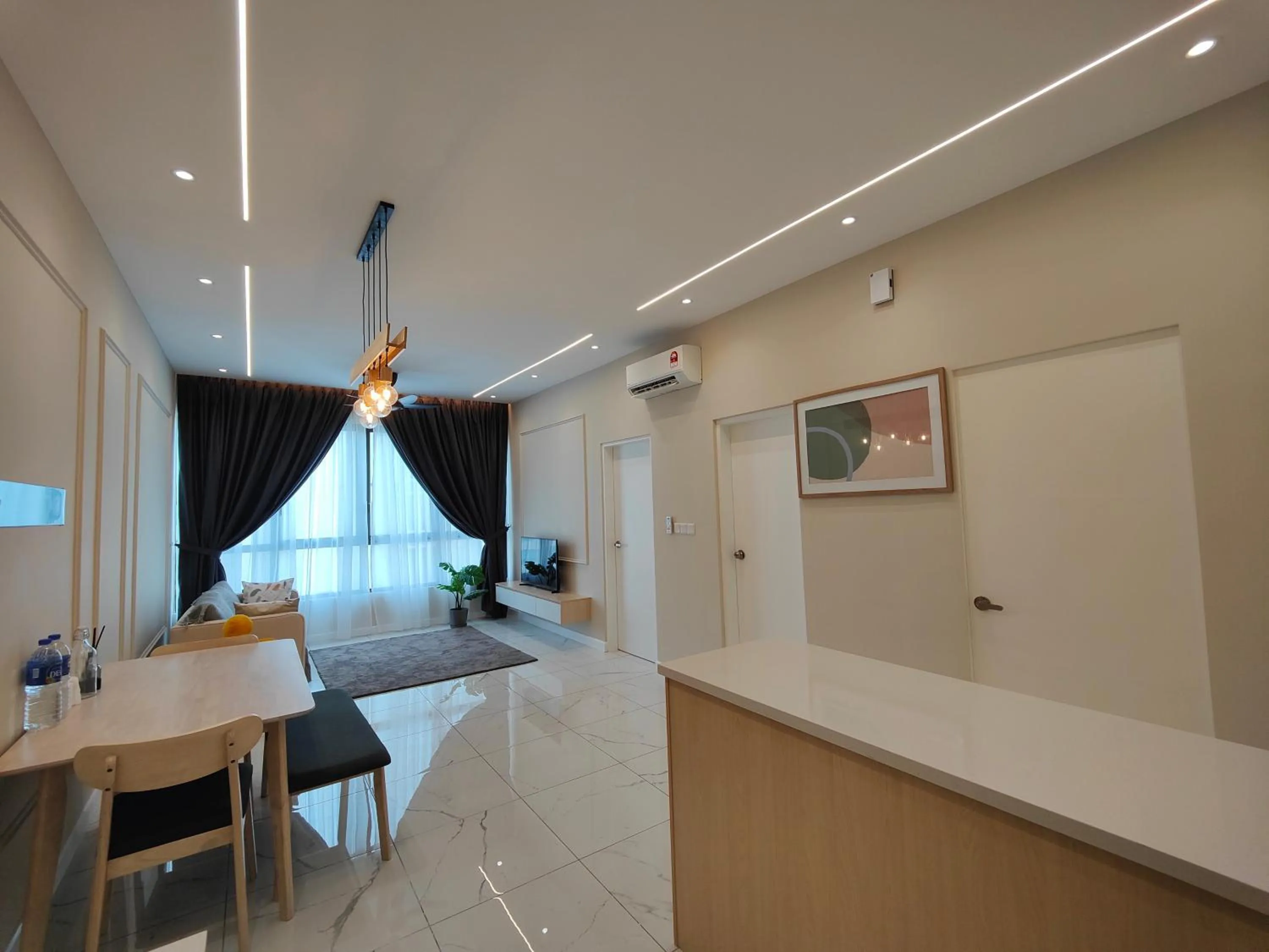 Living room in Cubic Botanical Suites Bangsar South by HomeBrickz