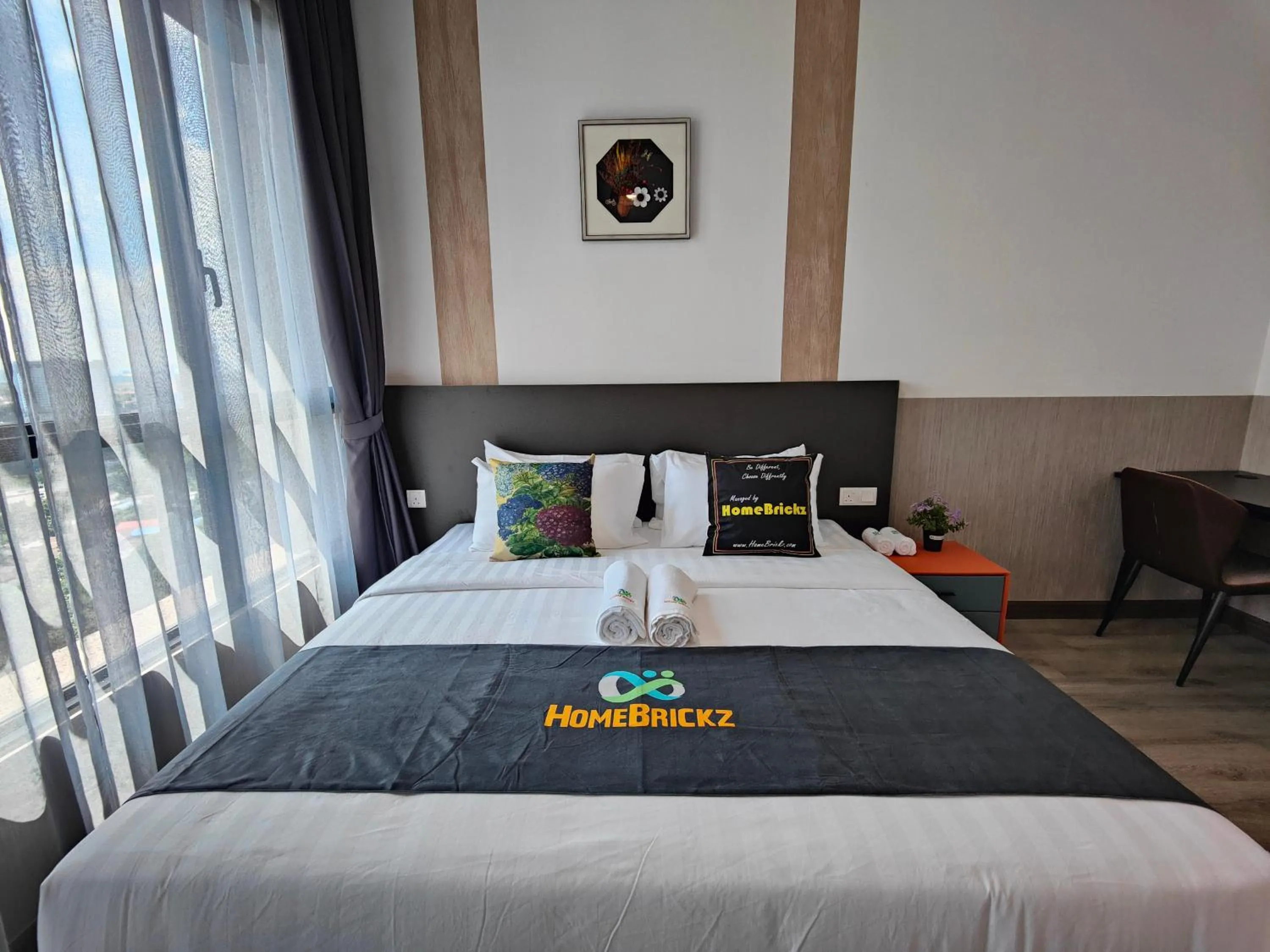 Bed in Cubic Botanical Suites Bangsar South by HomeBrickz