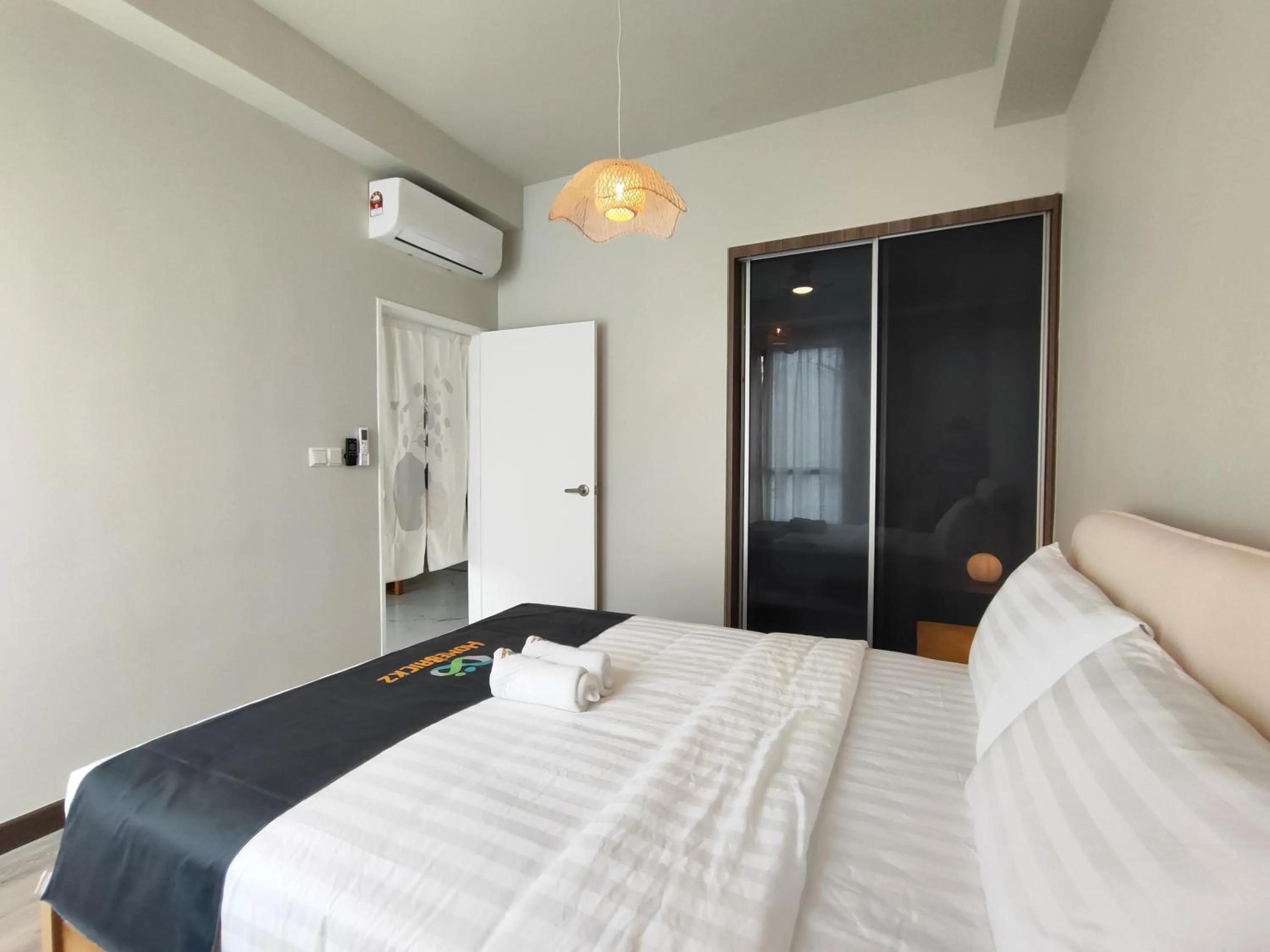 Bedroom, Bed in Cubic Botanical Suites Bangsar South by HomeBrickz