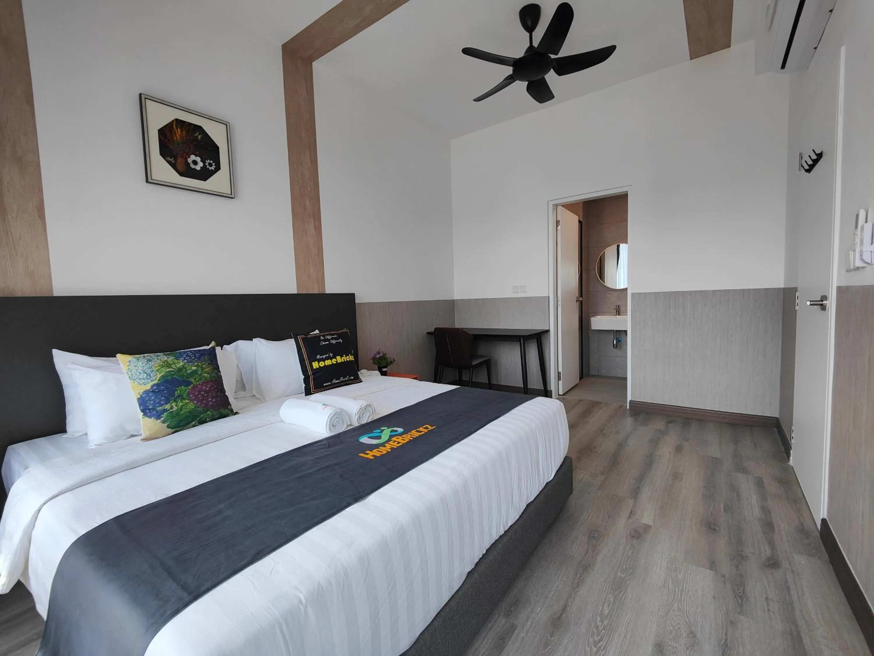 Photo of the whole room, Bed in Cubic Botanical Suites Bangsar South by HomeBrickz