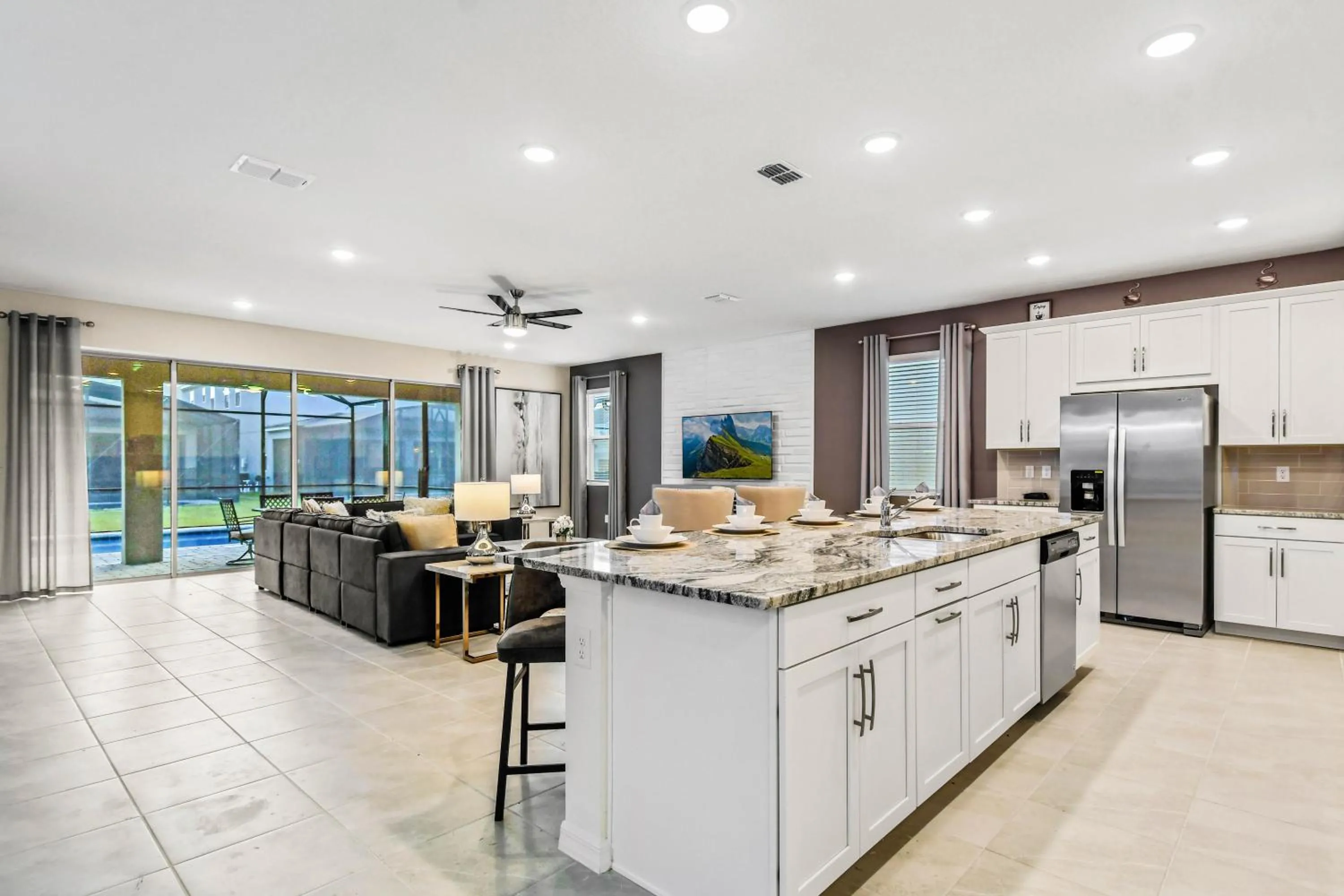 Kitchen or kitchenette in Resort-Style Home with Pool, Near Disney!