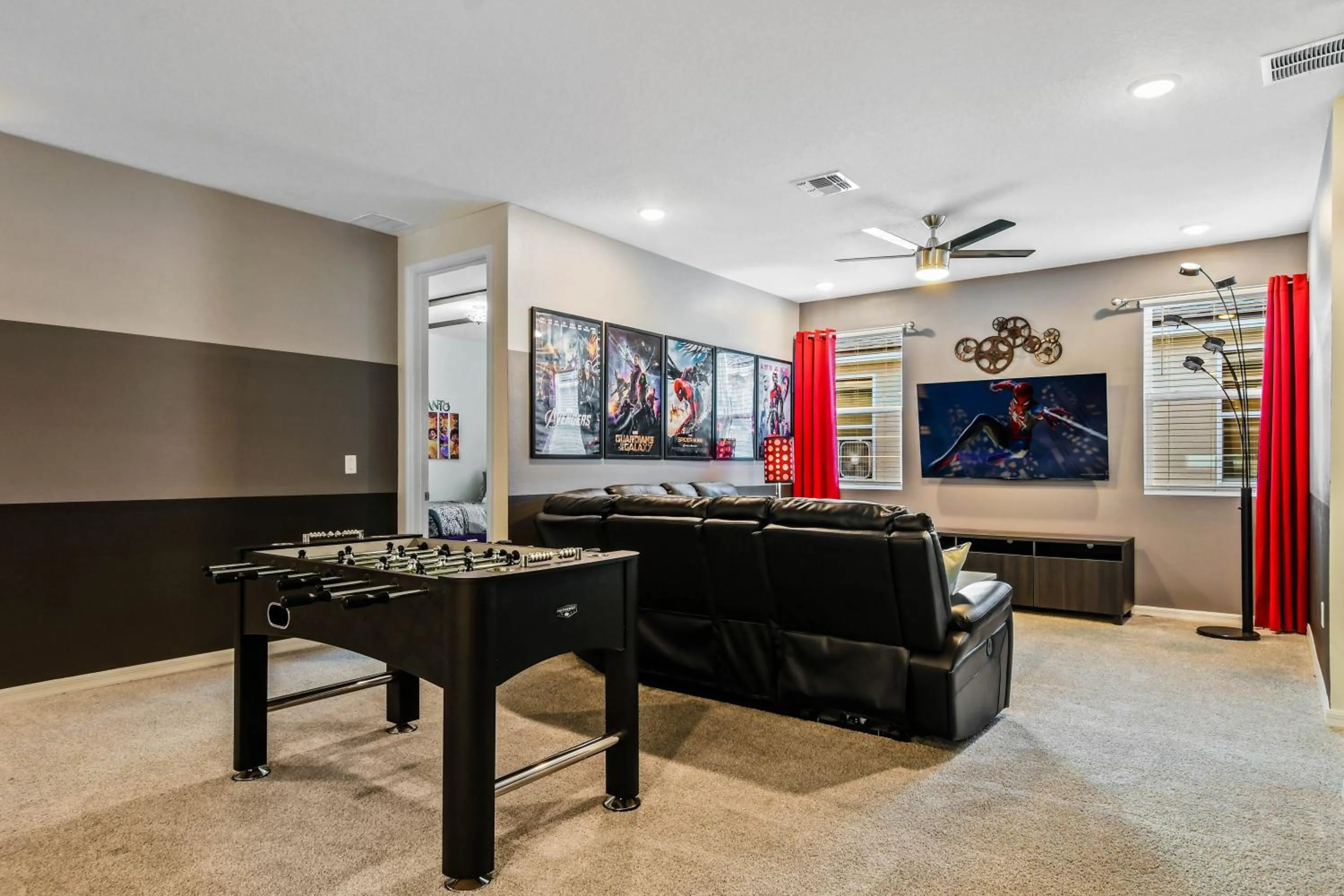 Living room in Resort-Style Home with Pool, Near Disney!