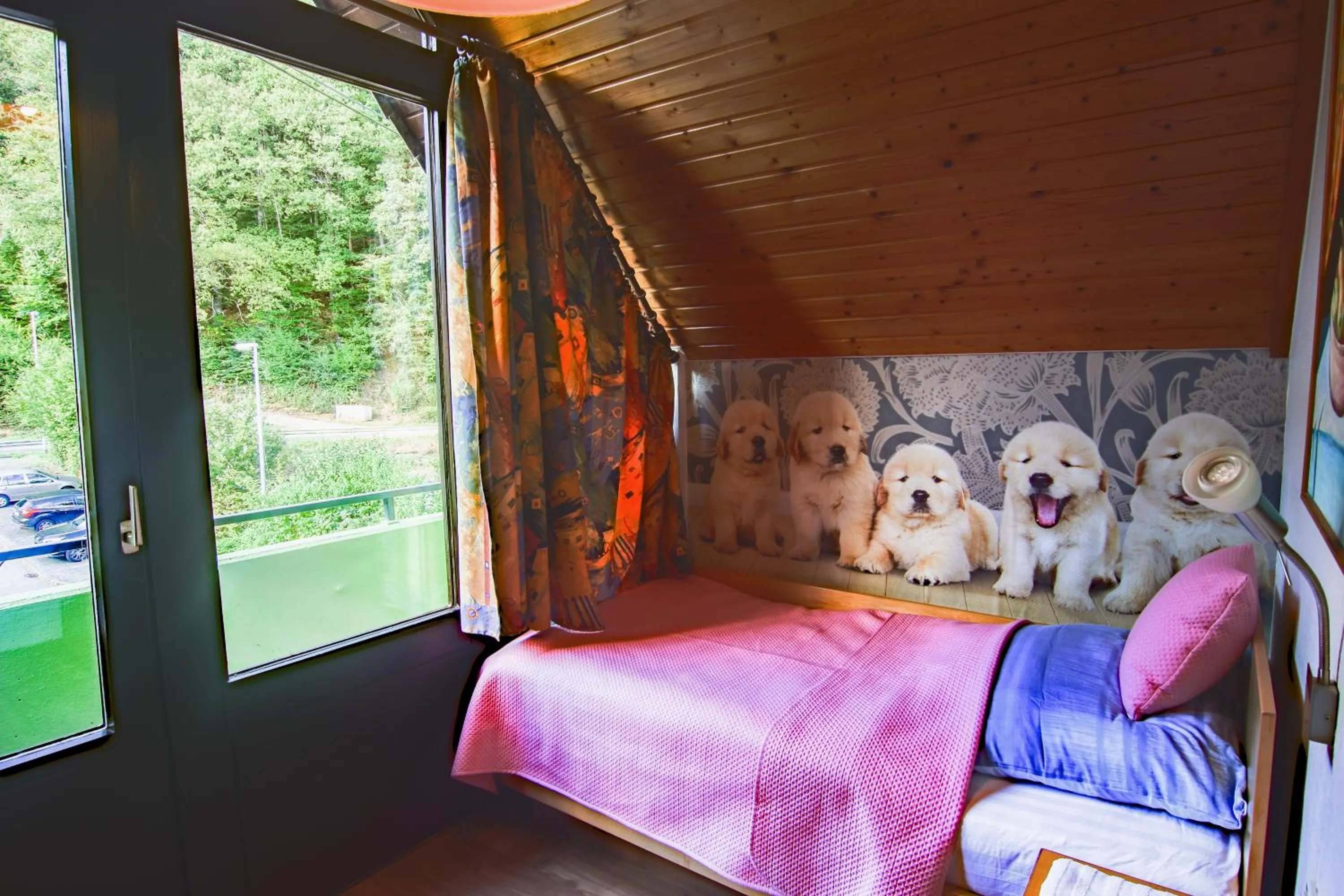 Bed in Hotel Strand-Café