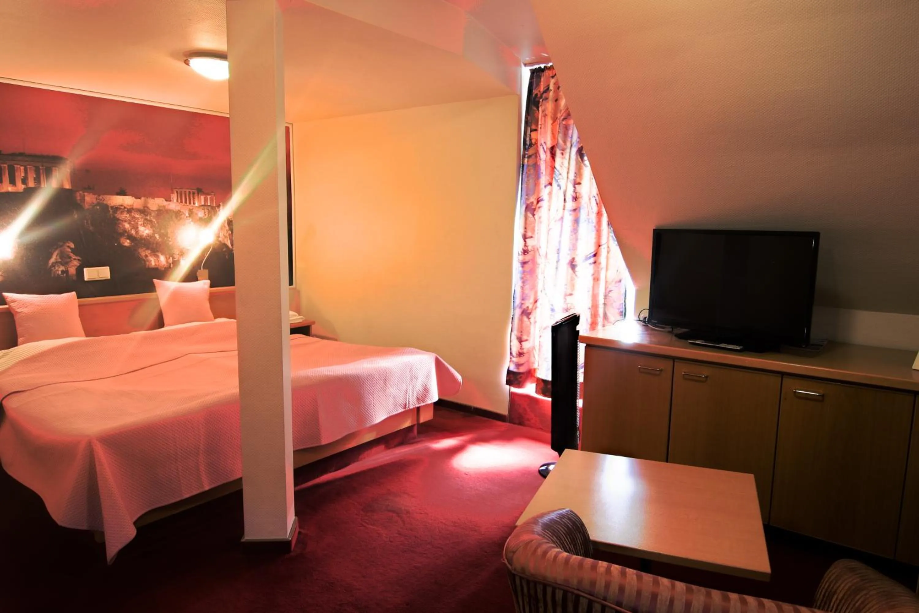 Bed in Hotel Strand-Café