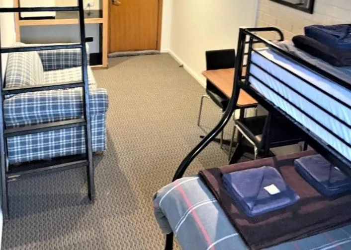 Seating area, Bed in Alpine Retreat Mt Buller